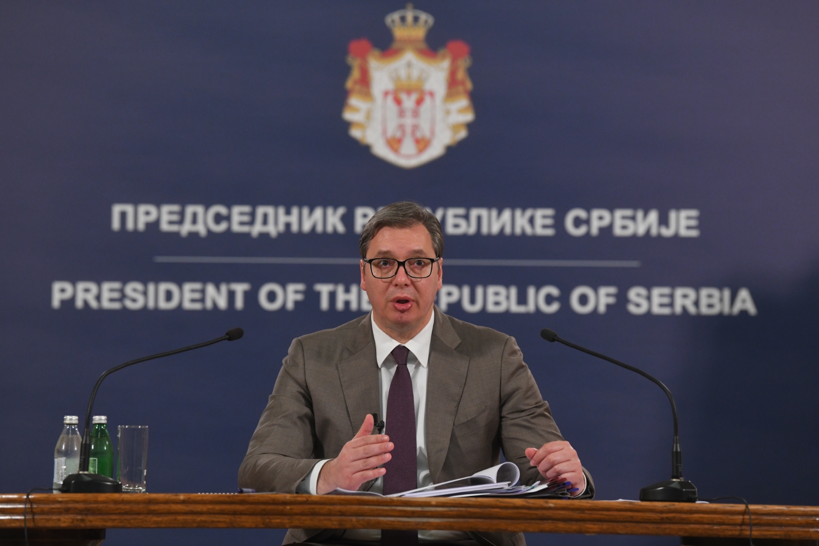 Beograd, 16.06.2021. Andrićev venac, Zgrada generalnog sekretarijata predsednika republike,  Aleksandar Vučić, obraćanje javnosti, konferencija za medije, konferencija za štampu, konferencija za novinare Foto: Nemanja Jovanović/Nova.rs