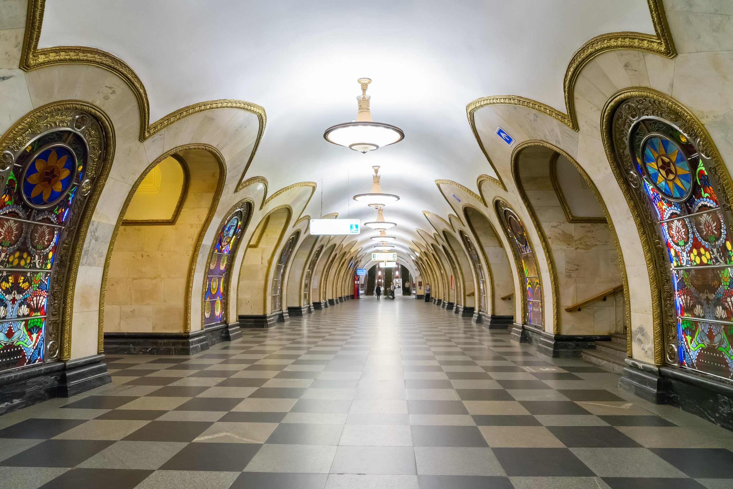 old station of Moscow public metro station Nowosloboskaya, Russia,Image: 291551979, License: Royalty-free, Restrictions: , Model Release: no, Credit line: Anastasy Yarmolovich / Alamy / Alamy / Profimedia