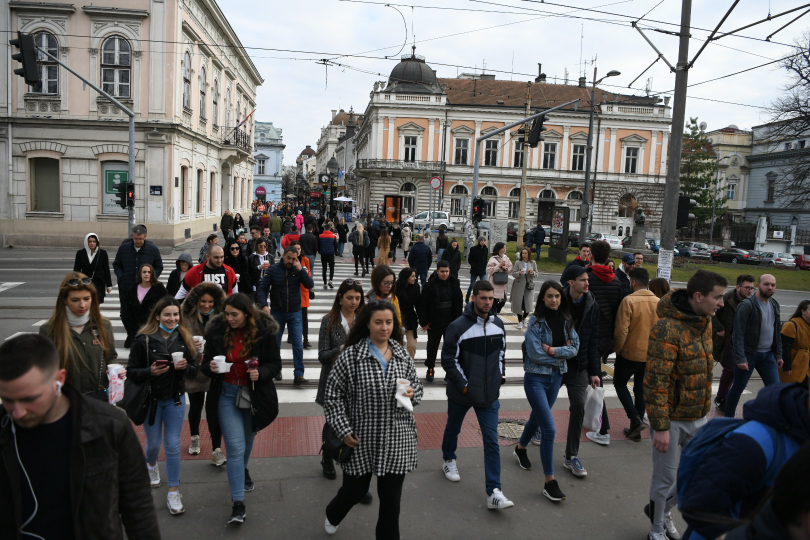 Beograd 27. februar 2021. Knez Mihailova guzva lepo vreme Foto:Vesna Lalić/Nova.rs