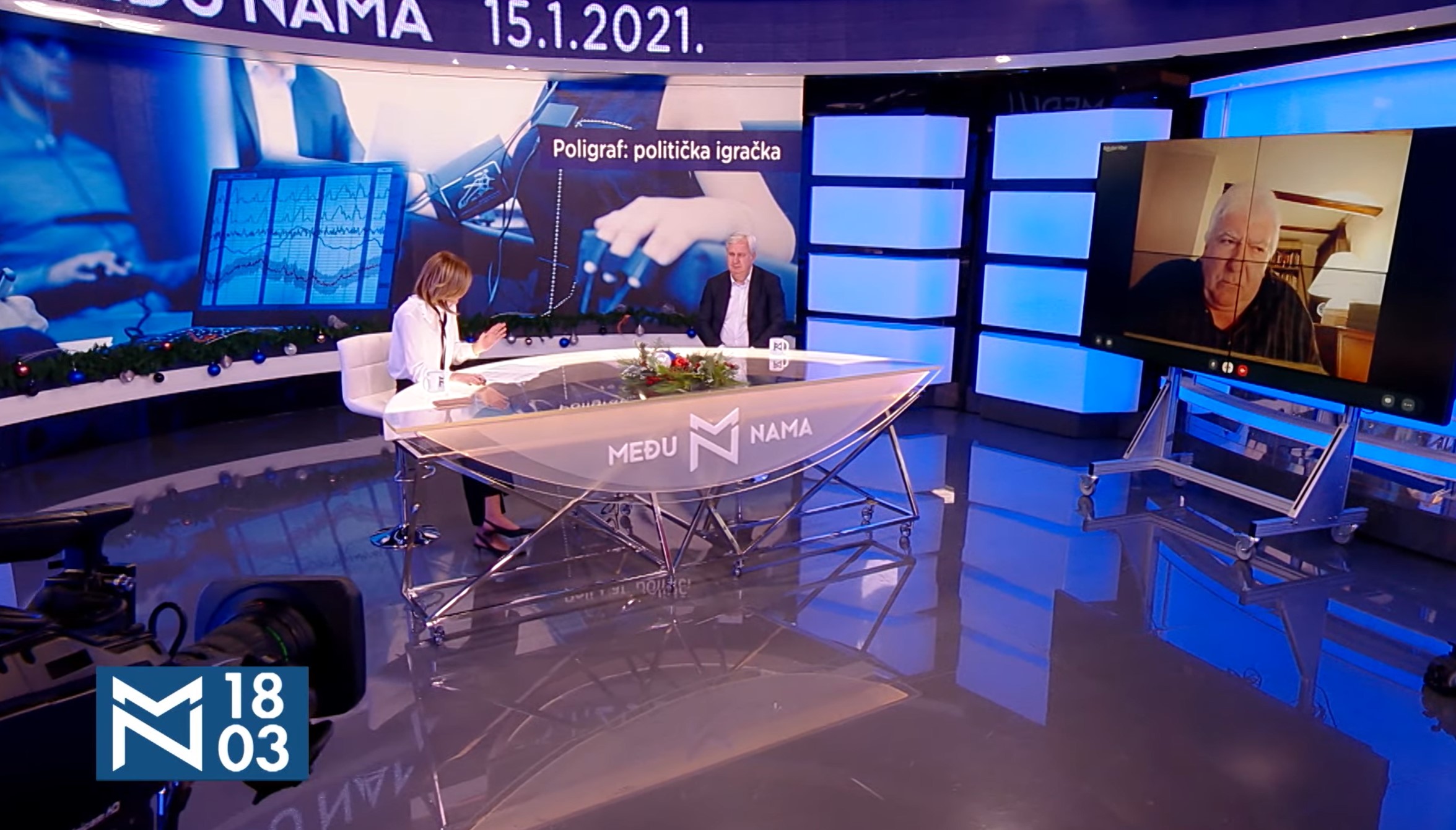 Medju Nama
Poligraf: politička igračka -gosti Dušan Davidović, Slobodan Ružić