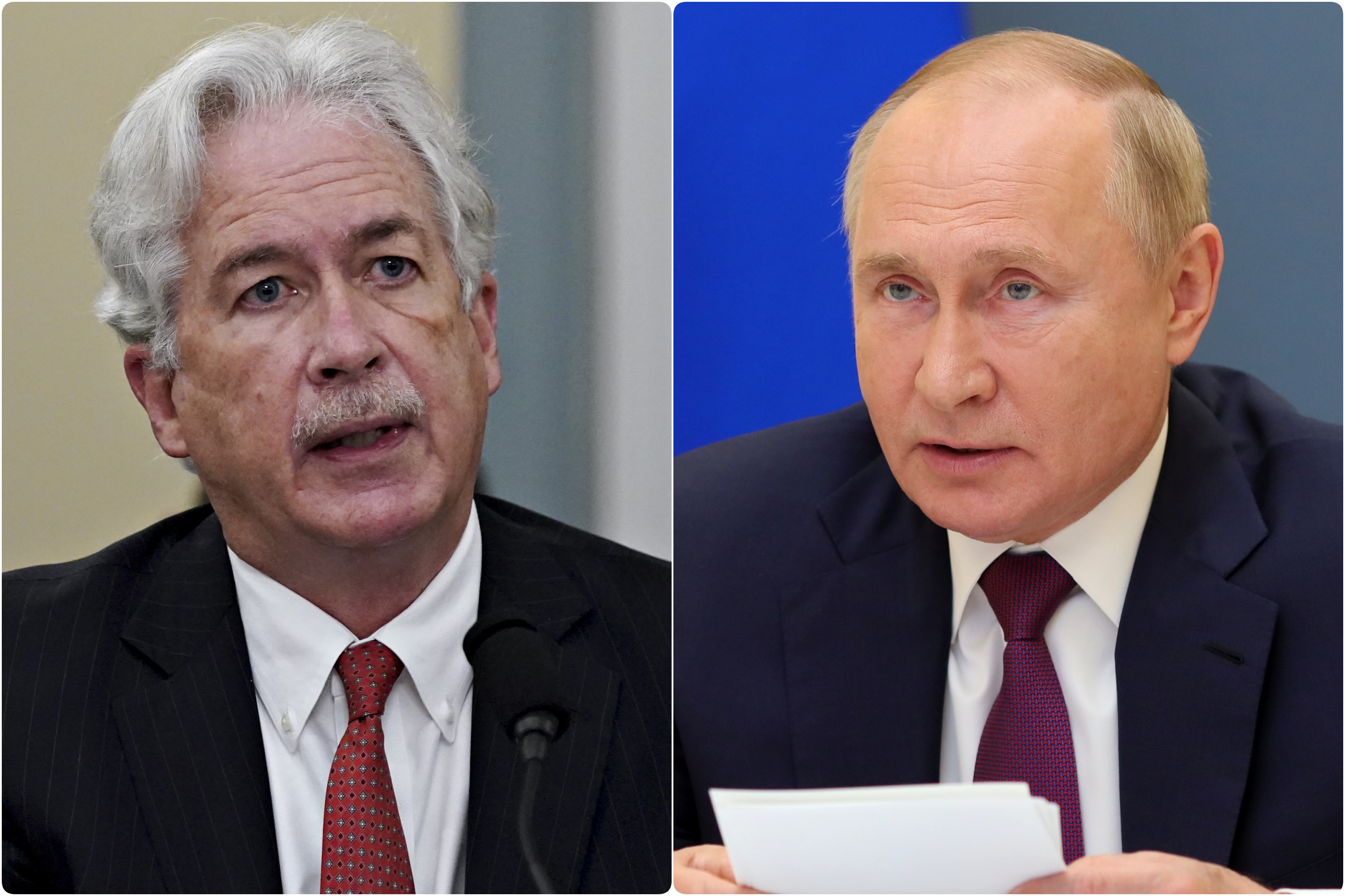 Bil Burns i Vladimir Putin