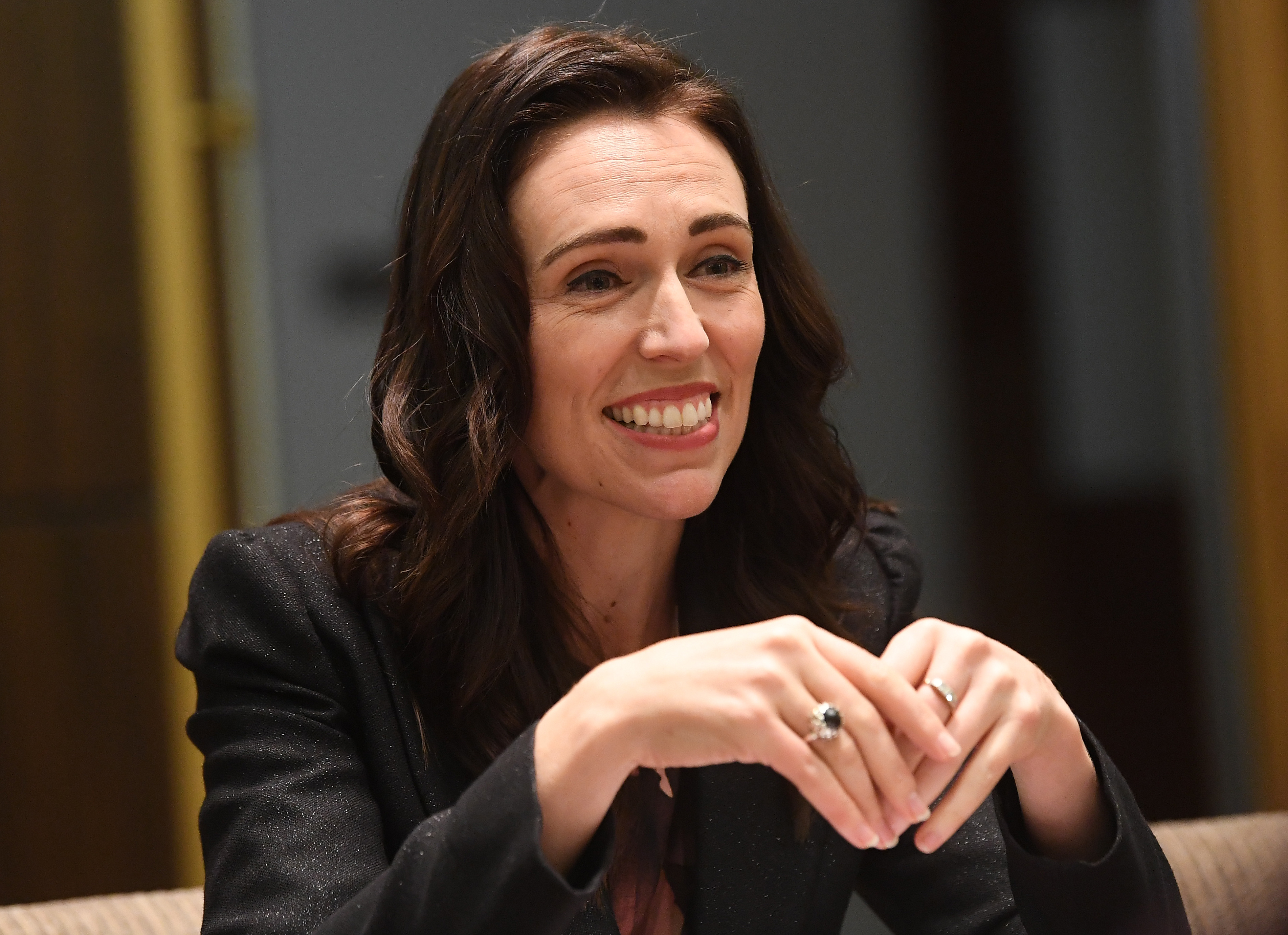 Džasinda Ardern  epa07725994 Prime Minister of New Zealand Jacinda Ardern and Australian Prime Minister Scott Morrison (not pictured) speak during a meeting in Melbourne, Australia, 19 July 2019.  EPA-EFE/JULIAN SMITH  AUSTRALIA AND NEW ZEALAND OUT