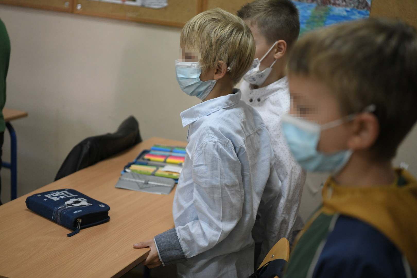 Beograd 01. septembar 2021. Prvi dan skole, pocetak skolska godina, Osnovana skola Vuk Karadzic, polayak u skolu, ucenici, djaci, osnovci Foto:Dragan Mujan/Nova.rs