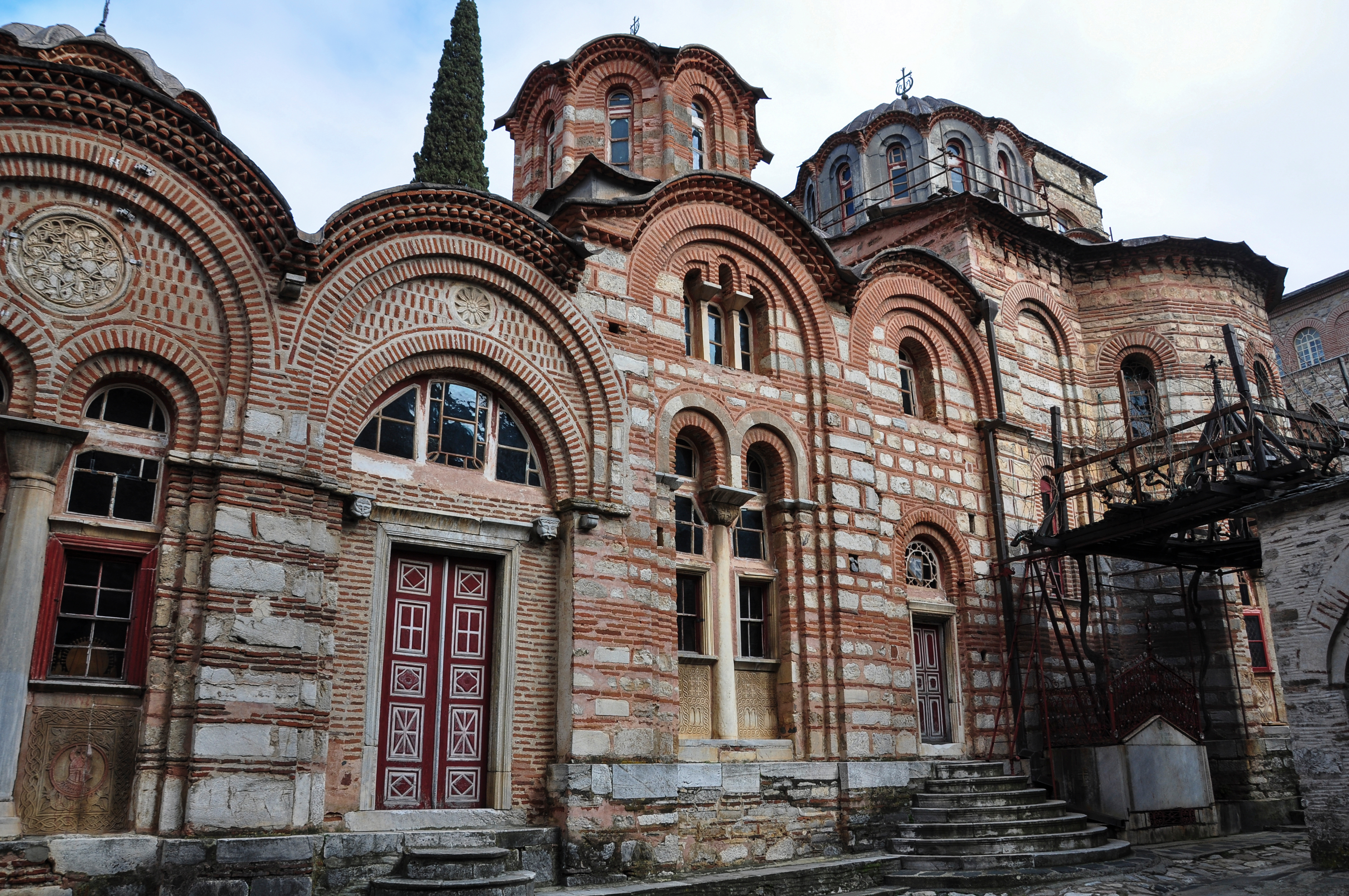 Christian,Orthodox,Monastery,Hilandar.,Holy,Mount,Of,Athos,,Chalkidiki,,Greece