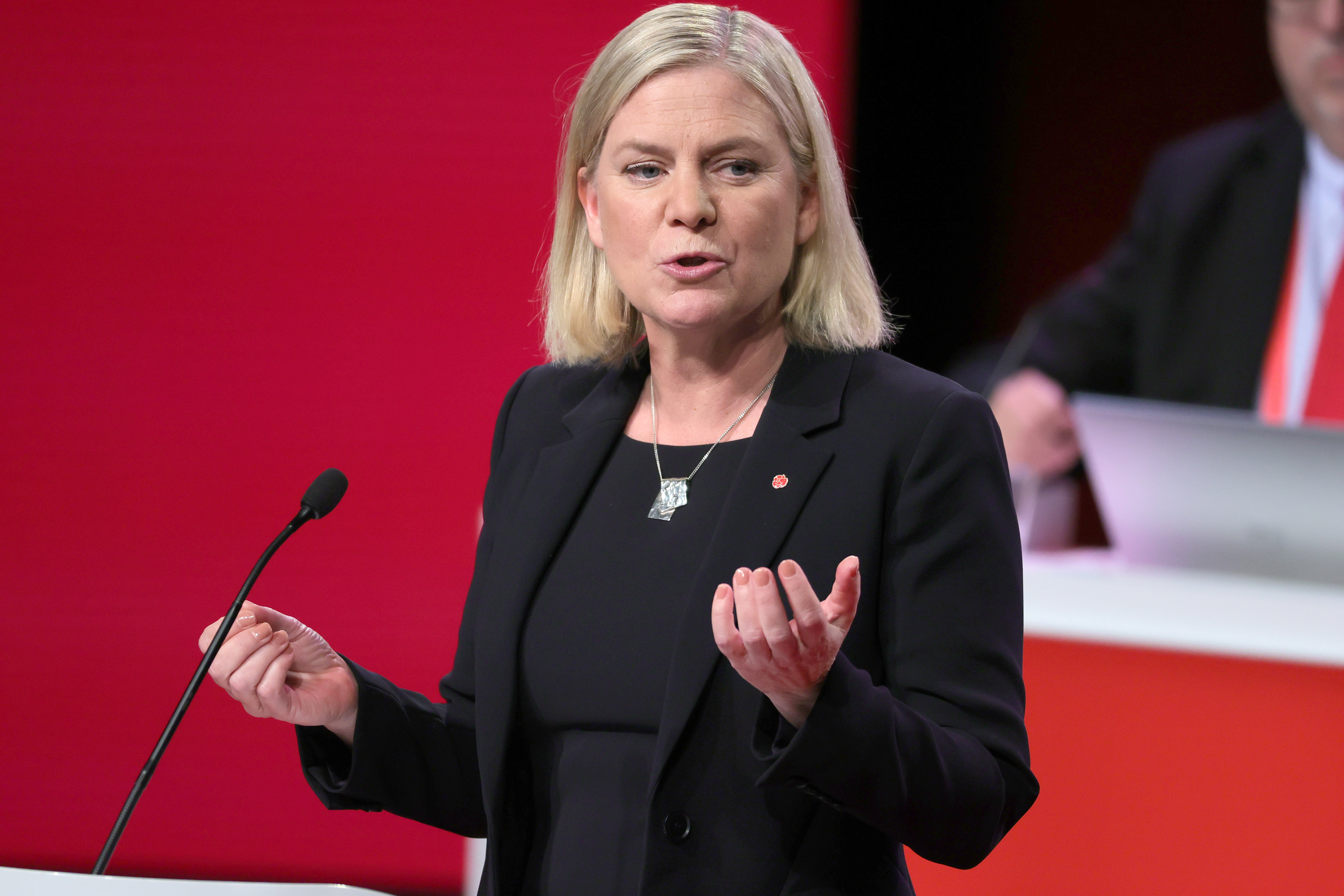 Sweden's Minister of Finance Magdalena Andersson elected to party chairman of the Social Democratic Party