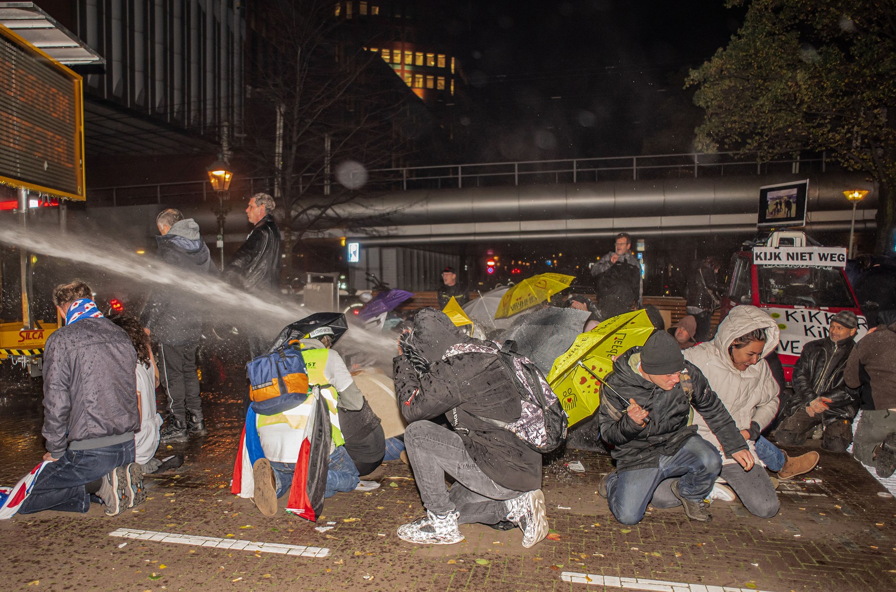 Anti covid demonstration in The Hague, Netherlands - 12 Nov 2021
