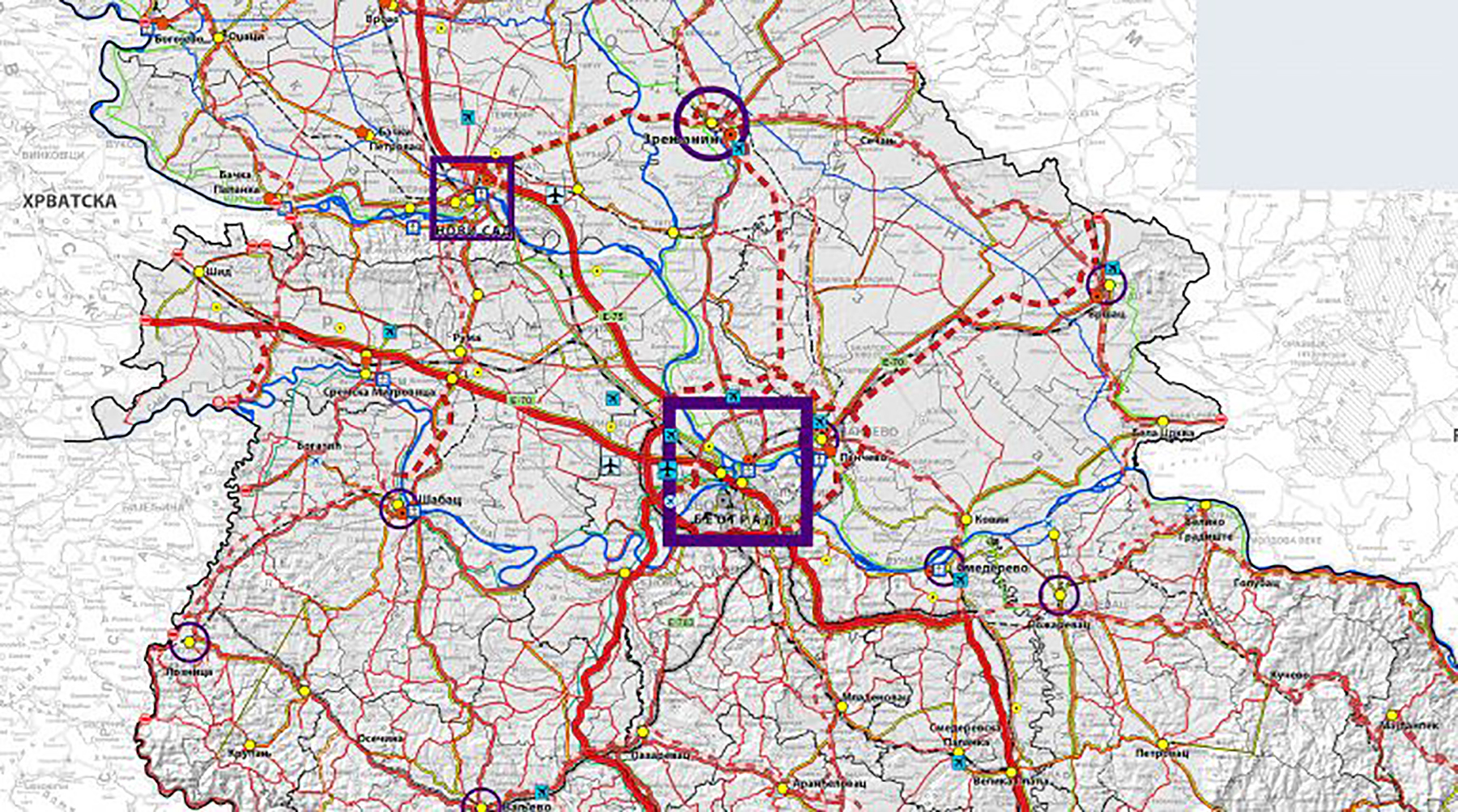 Prostorni plan Srbije od 2021. do 2035. godine: Gradiće se dva nova aerodroma, mapa