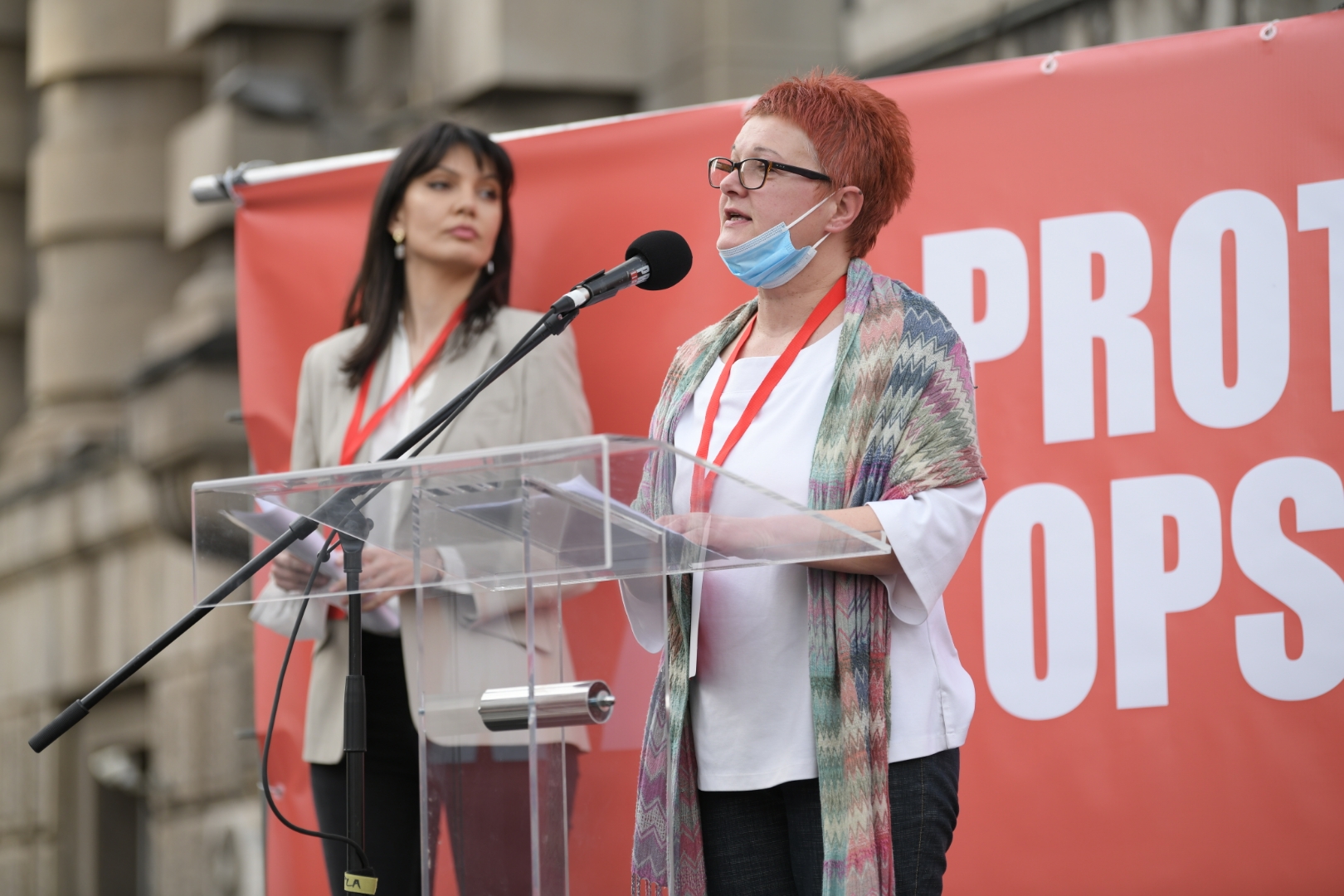 Beograd 12. april 2021. Protest ugostitelja i invent radnika ispred Vlade Srbije Foto:Dragan Mujan/Nova.rs