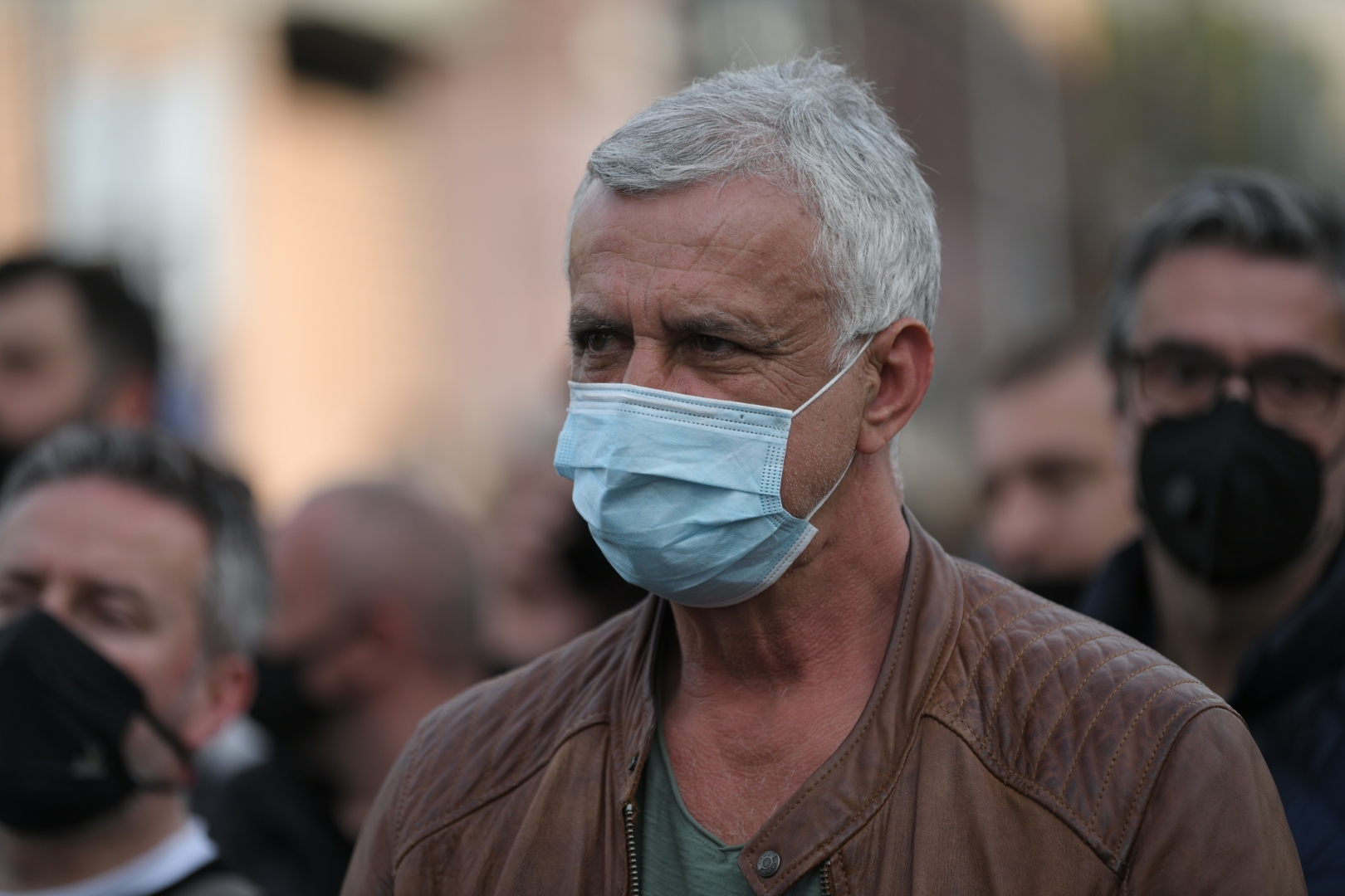 Beograd 12. april 2021. Protest ugostitelja i invent radnika ispred Vlade Srbije Foto:Dragan Mujan/Nova.rs