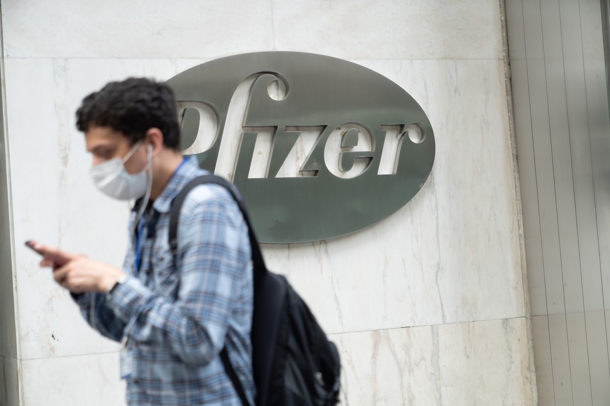 Pfizer Headquarters in New York, US - 14 Sep 2020