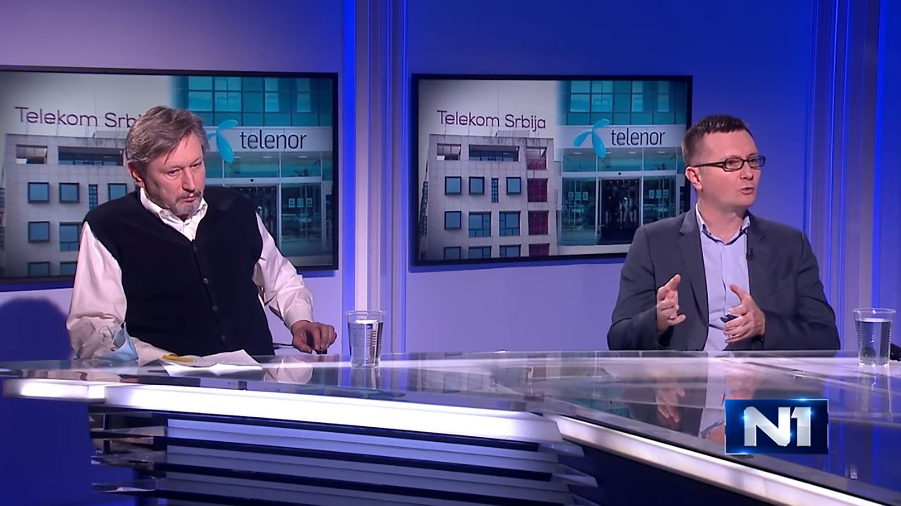 Goran Radosavljević i novinar Mijat Lakićević