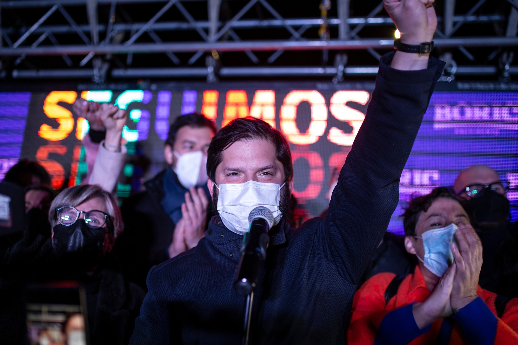 Gabriel Borić, Presidential primary elections in Santiago, Chile - 18 Jul 2021