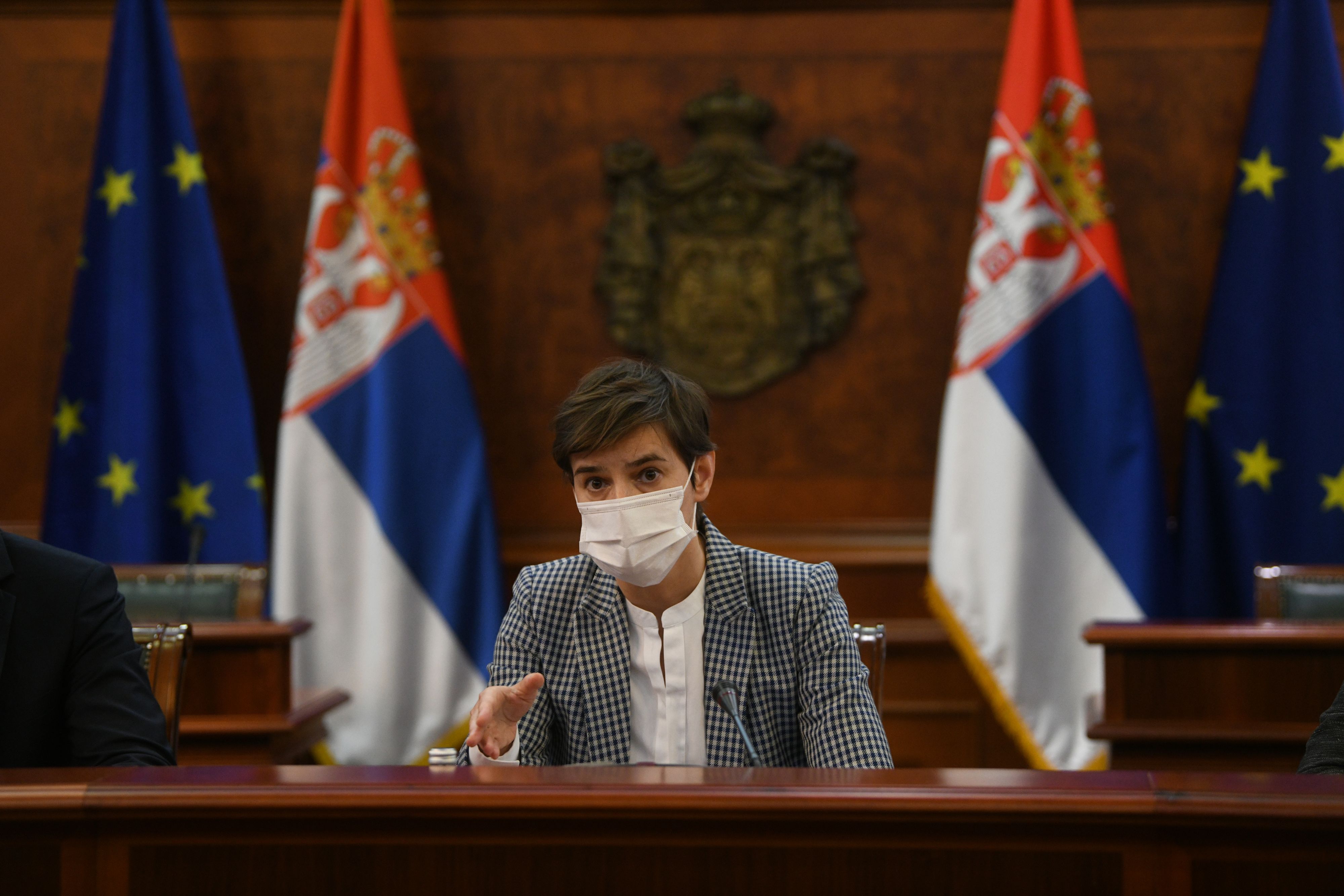Beograd 05.02.2021. Ana Brnabić. Sastanak, Vlada Srbije, frilenseri Foto: Filip Krainčanić/Nova.rs