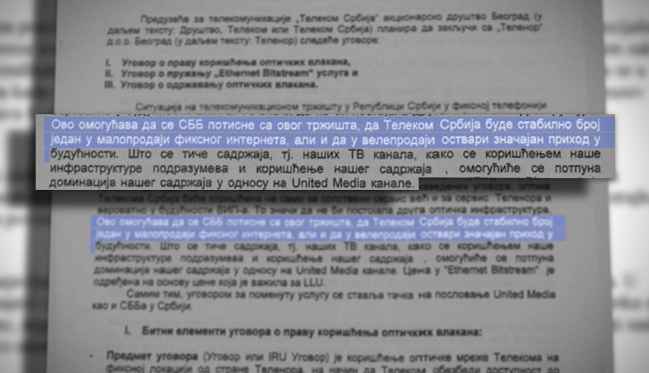 dokument telenor, telekom