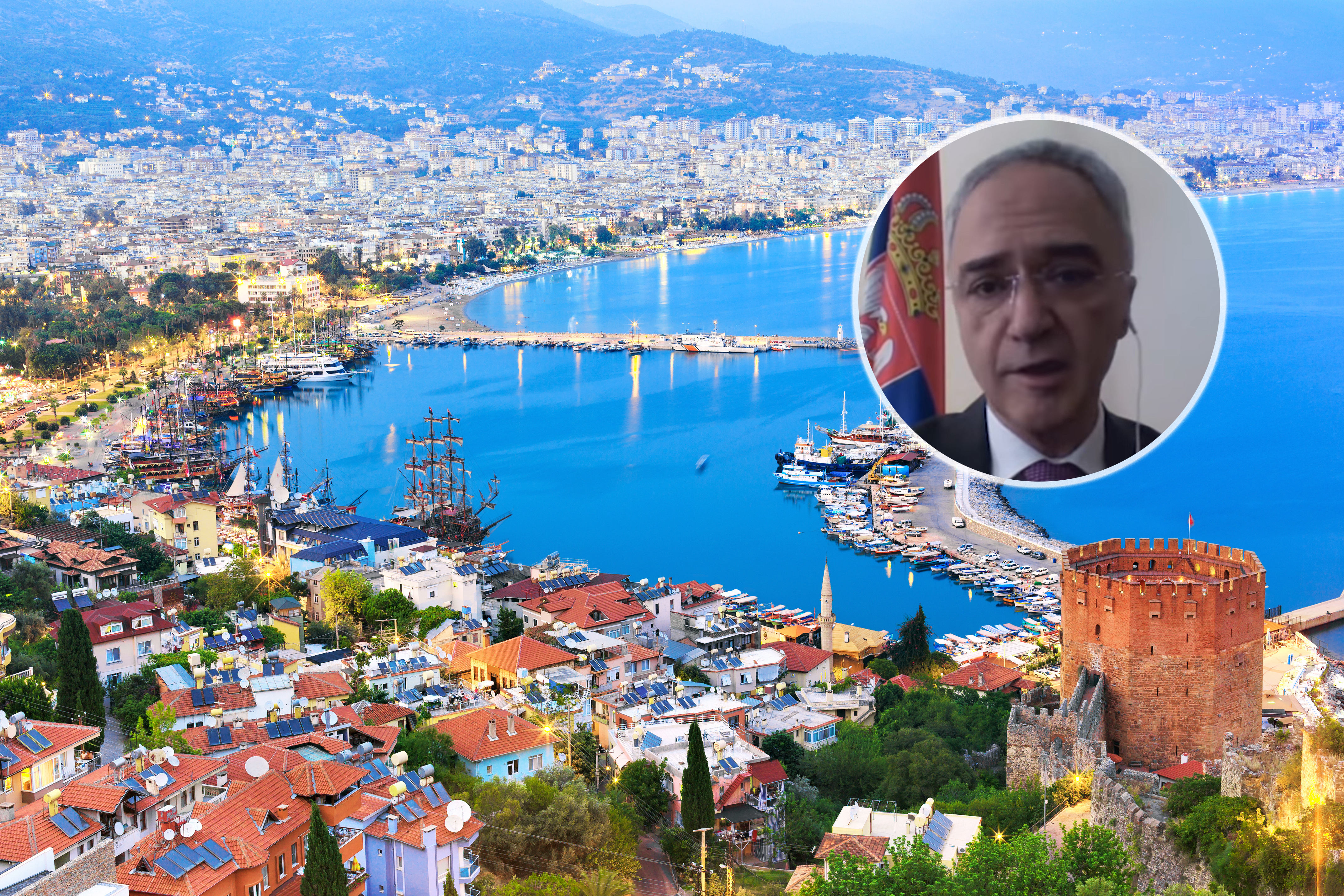 View,Of,Alanya,Harbor,Before,Sunset.,Alanya,,Turkey