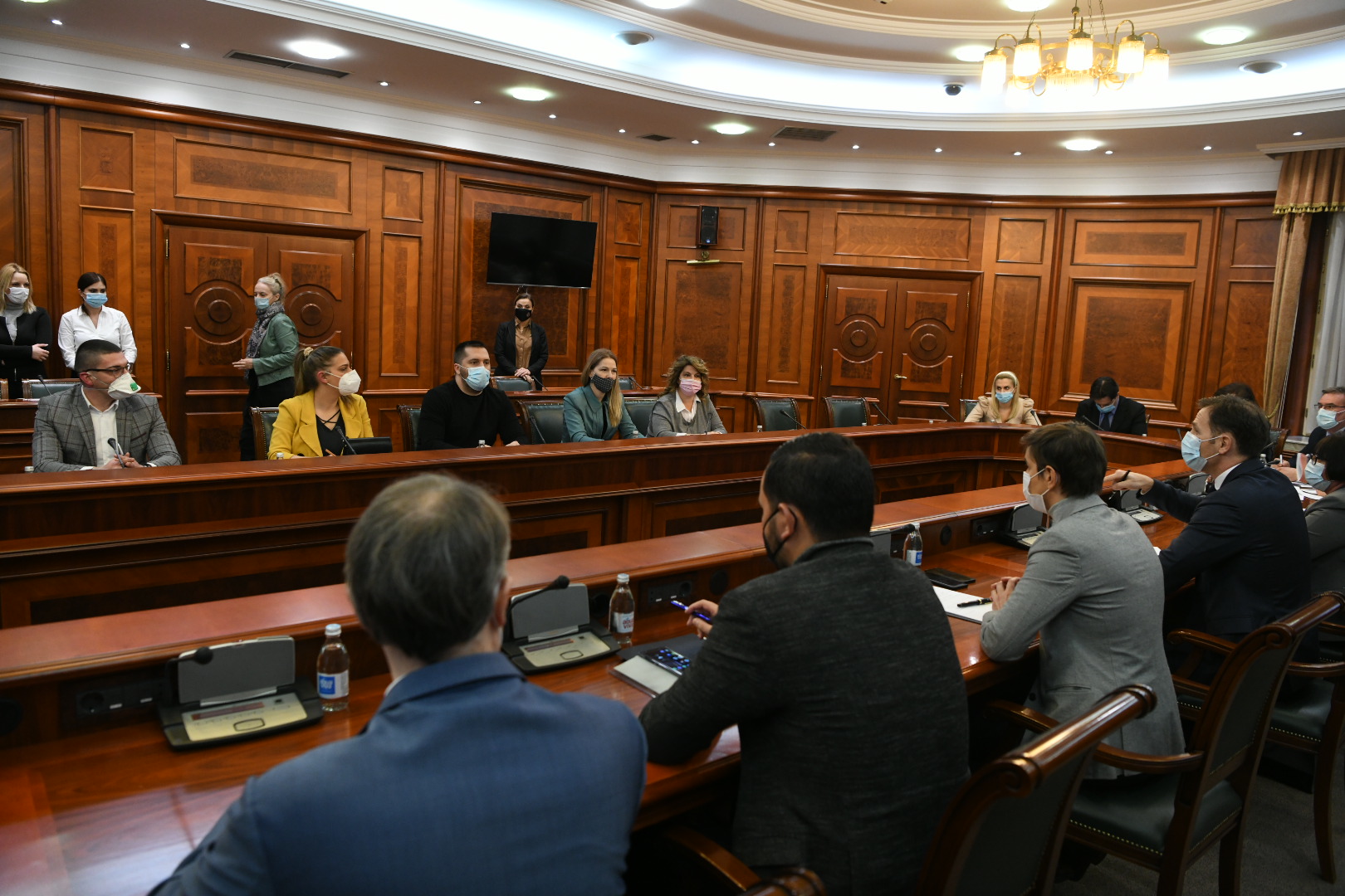 Beograd 18.01.2021. Siniša Mali, Ana Brnabić. Protest frilensera, frilenseri, pregovori, Vlada Srbije Foto: Vesna Lalić/Nova.rs