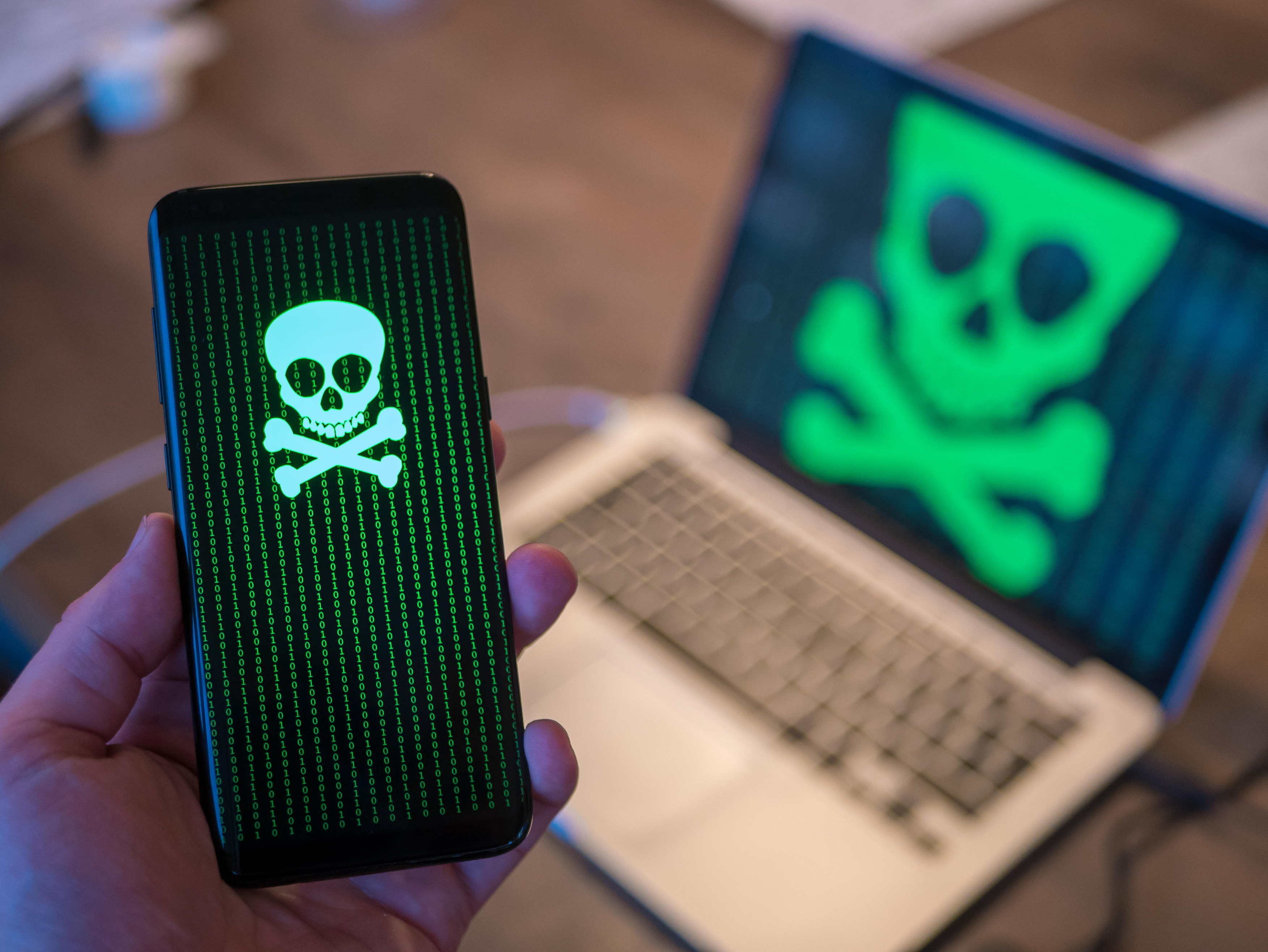 Virus on both computer and smart phone.