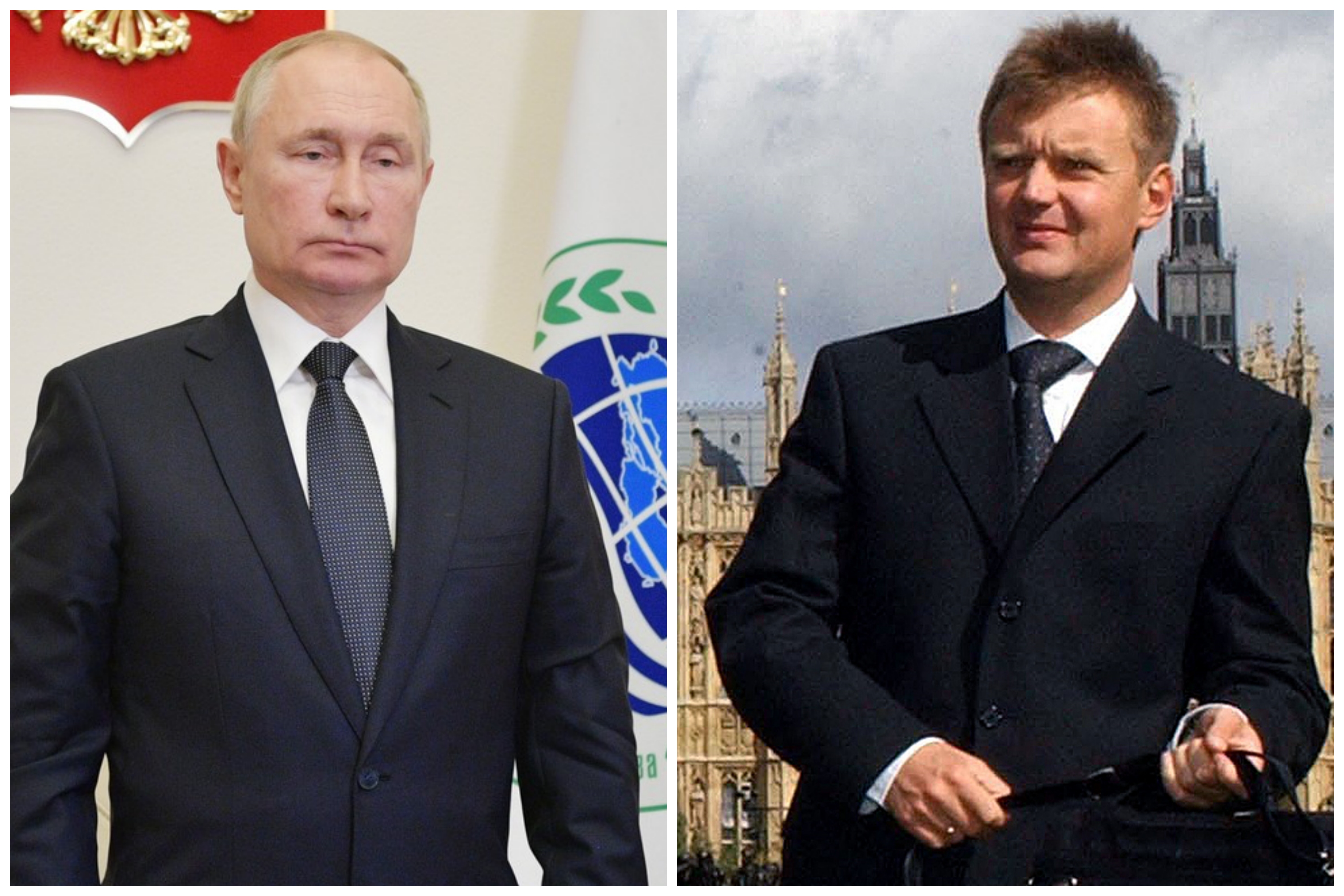 Vladimir Putin i Aleksander Litvinjenko Foto: Alexei Druzhinin / TASS / Profimedia, Martin HAYHOW / AFP / Profimedia