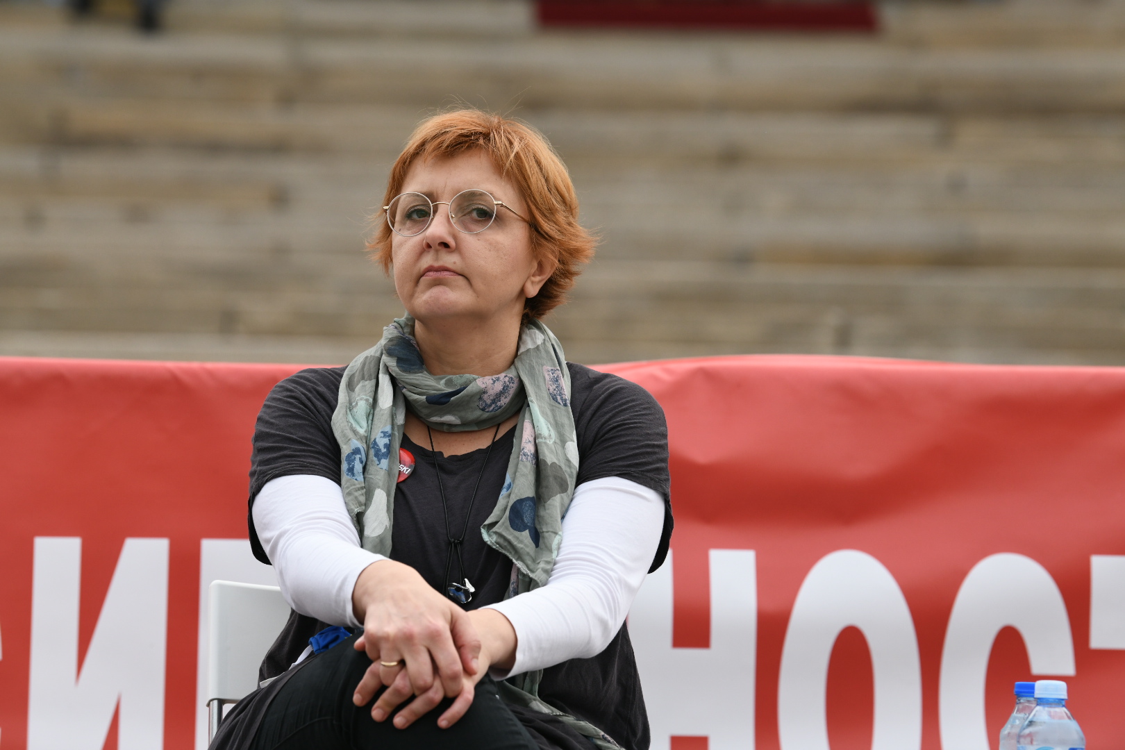 Beograd 19.05.2020. Biljana Stojković. Savezna skupština, Tribina podrške bojkotu izbora, Podrška akademske zajednice bojkotu izbora, u organizaciji Građanskog otpora Foto: Vesna Lalić/Nova.rs