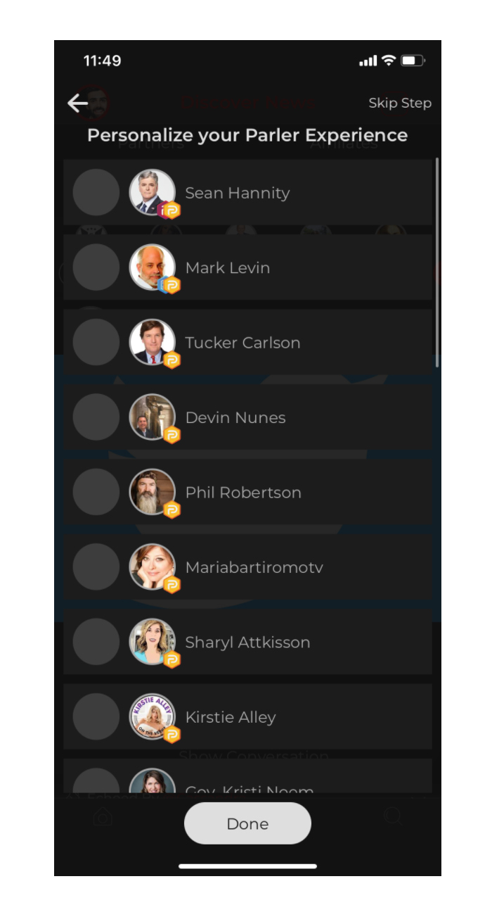 John Matze, chief executive of the alternative social networking app Parler