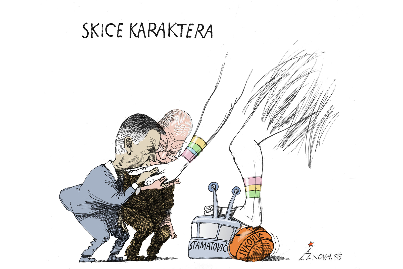 Skice karaktera Karikatura: Dušan Petričić