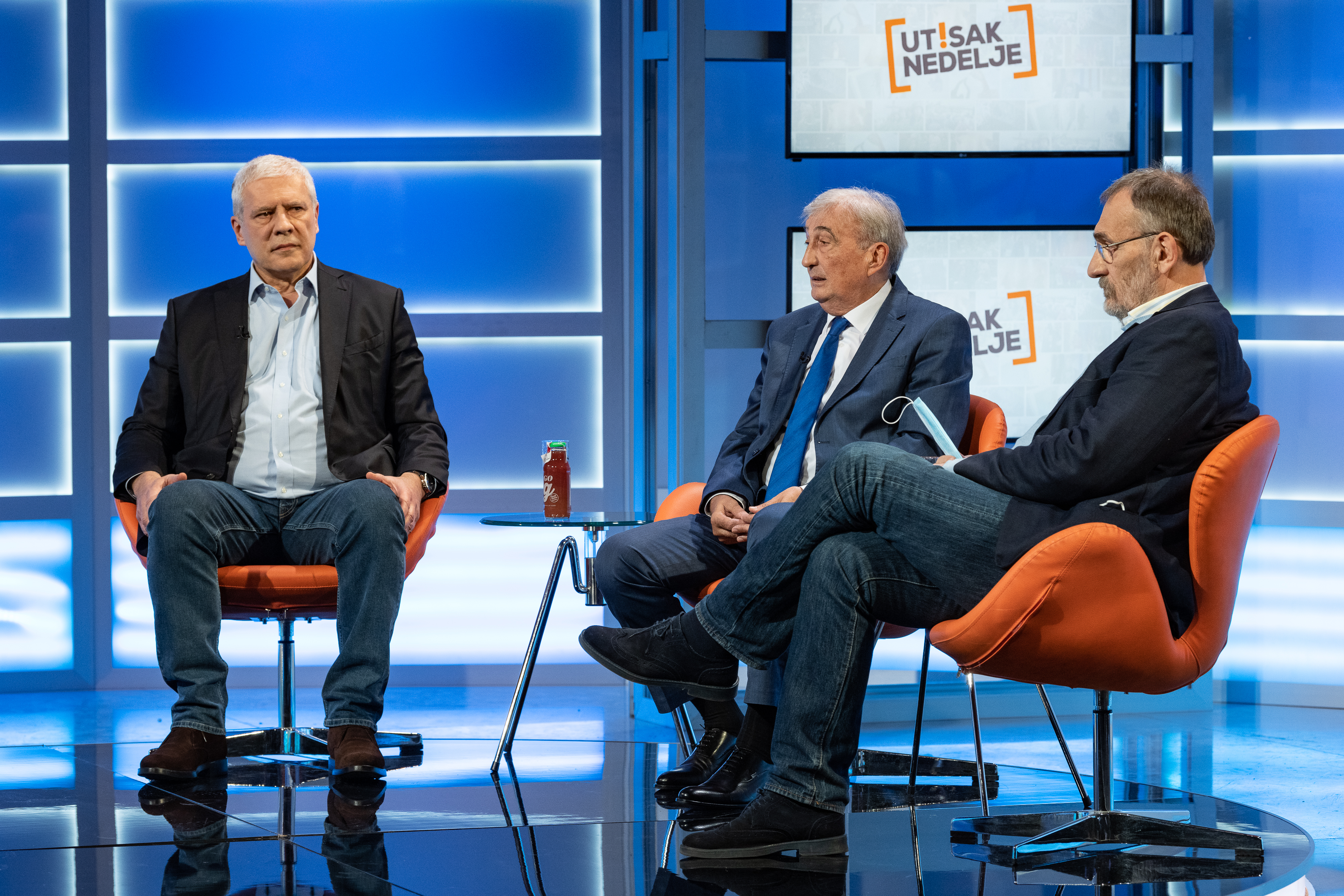 Beograd 04. april 2021. Utisak nedelje Boris Tadić, Čedomir Čupić, Siniša Kovačević  Foto:Ivan Dinić/Nova S