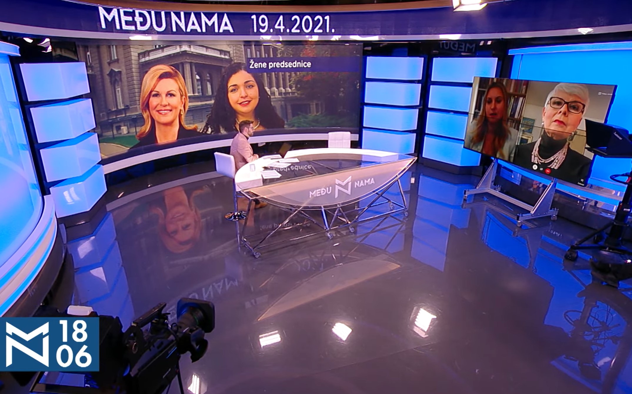 medju nama, . tema - Žene predsednice- gošće Aleksandra Jerkov, Jadranka Kosor