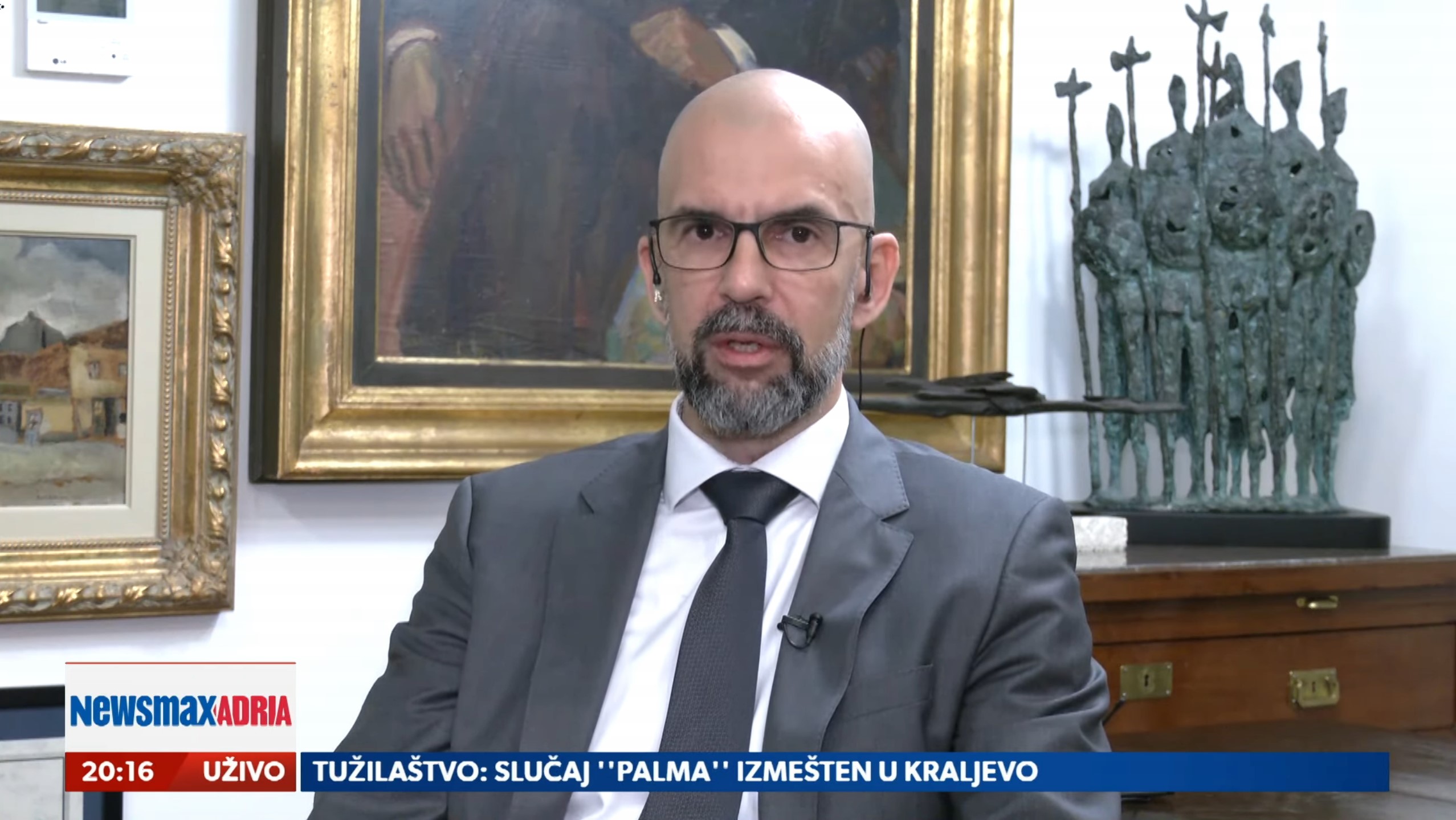 Vladimir Beljanski, gost, emisija Pregled dana Foto: Newsmax Adria