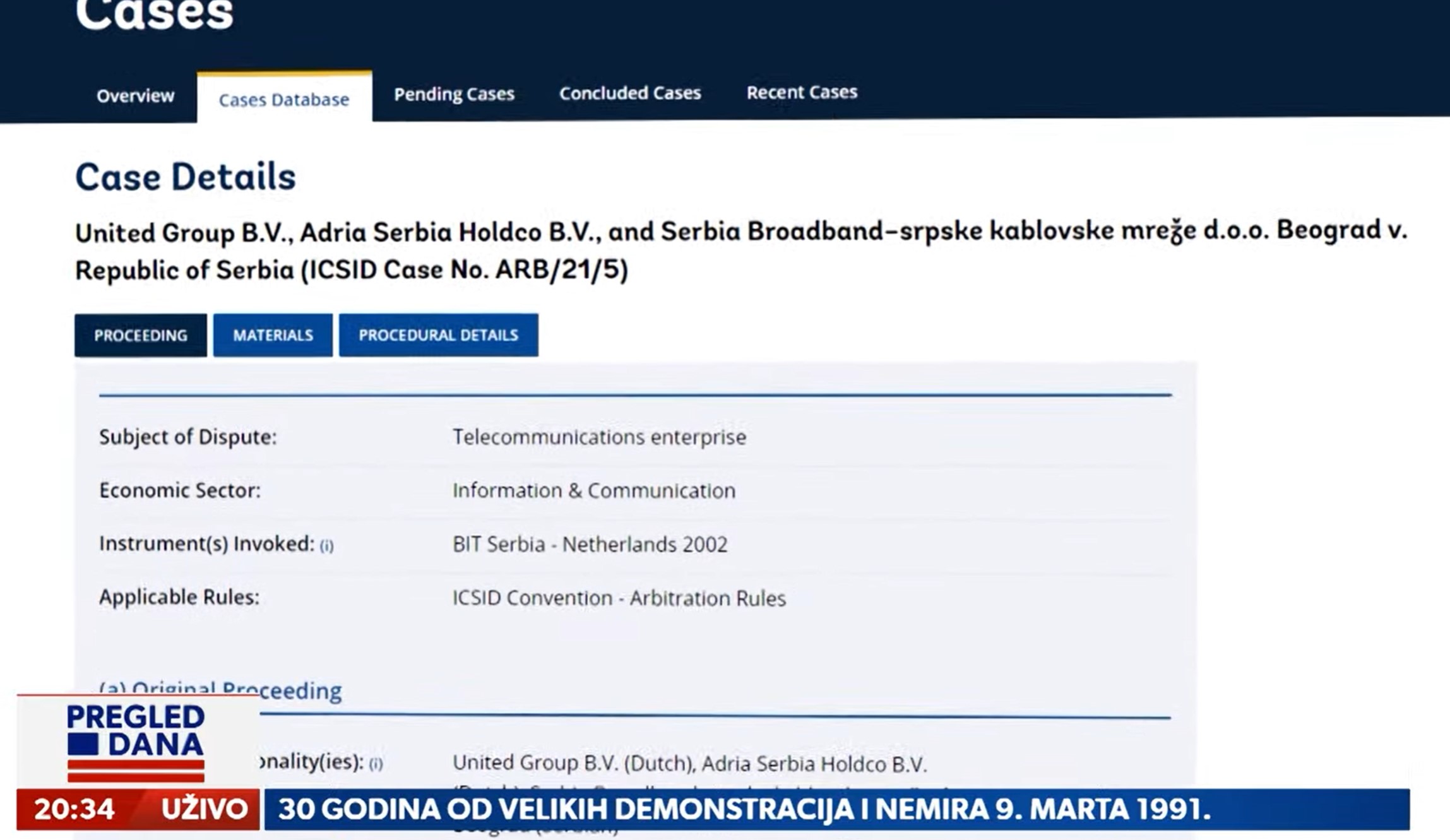 4. ČERI BLER I ARBITRAŽA

    Ko sve savetuje srpsku vladu i po kojoj ceni