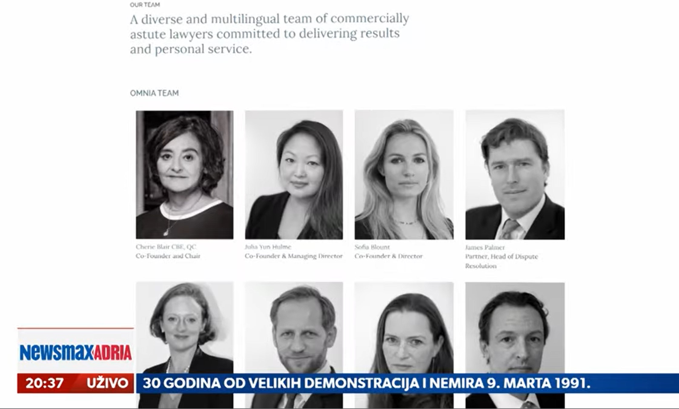 4. ČERI BLER I ARBITRAŽA

    Ko sve savetuje srpsku vladu i po kojoj ceni