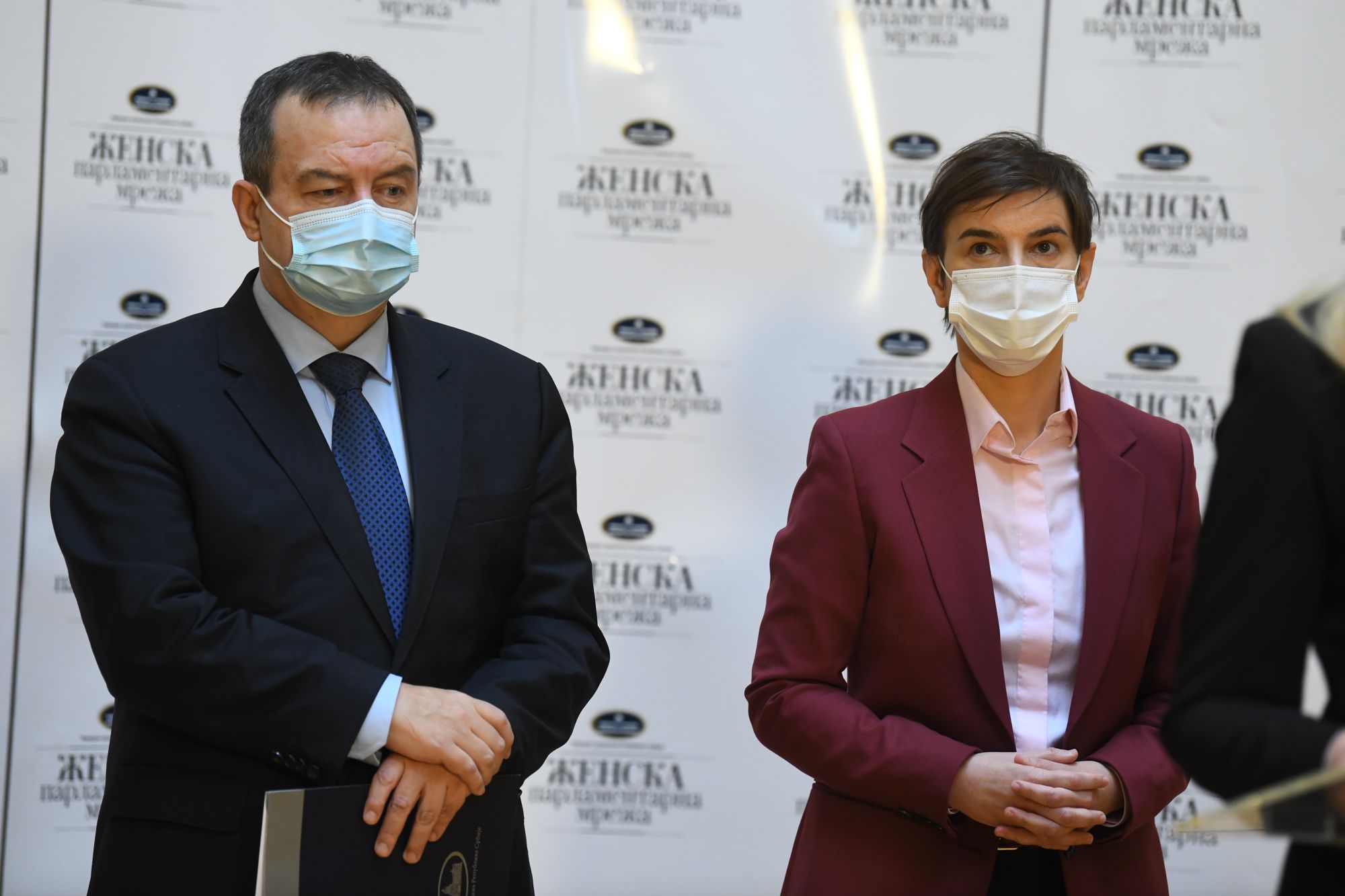 Beograd, 25.01.2021. Ivica Dačić, Ana Brnabić, Ženska parlamentarna mreža kzš Foto: Goran Srdanov/Nova.rs