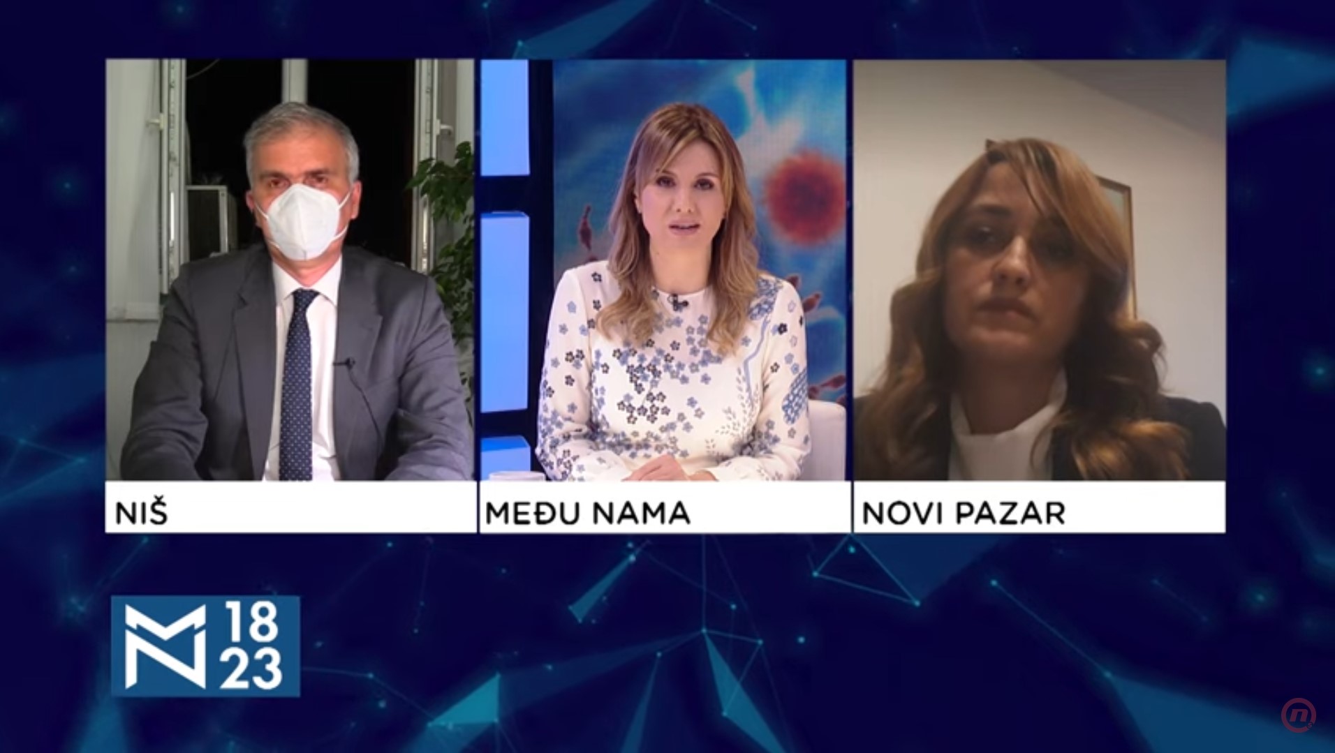 Dušan Milisavljević, Majda Ilović, emisija Među nama, Medju nama Foto; NOVA S