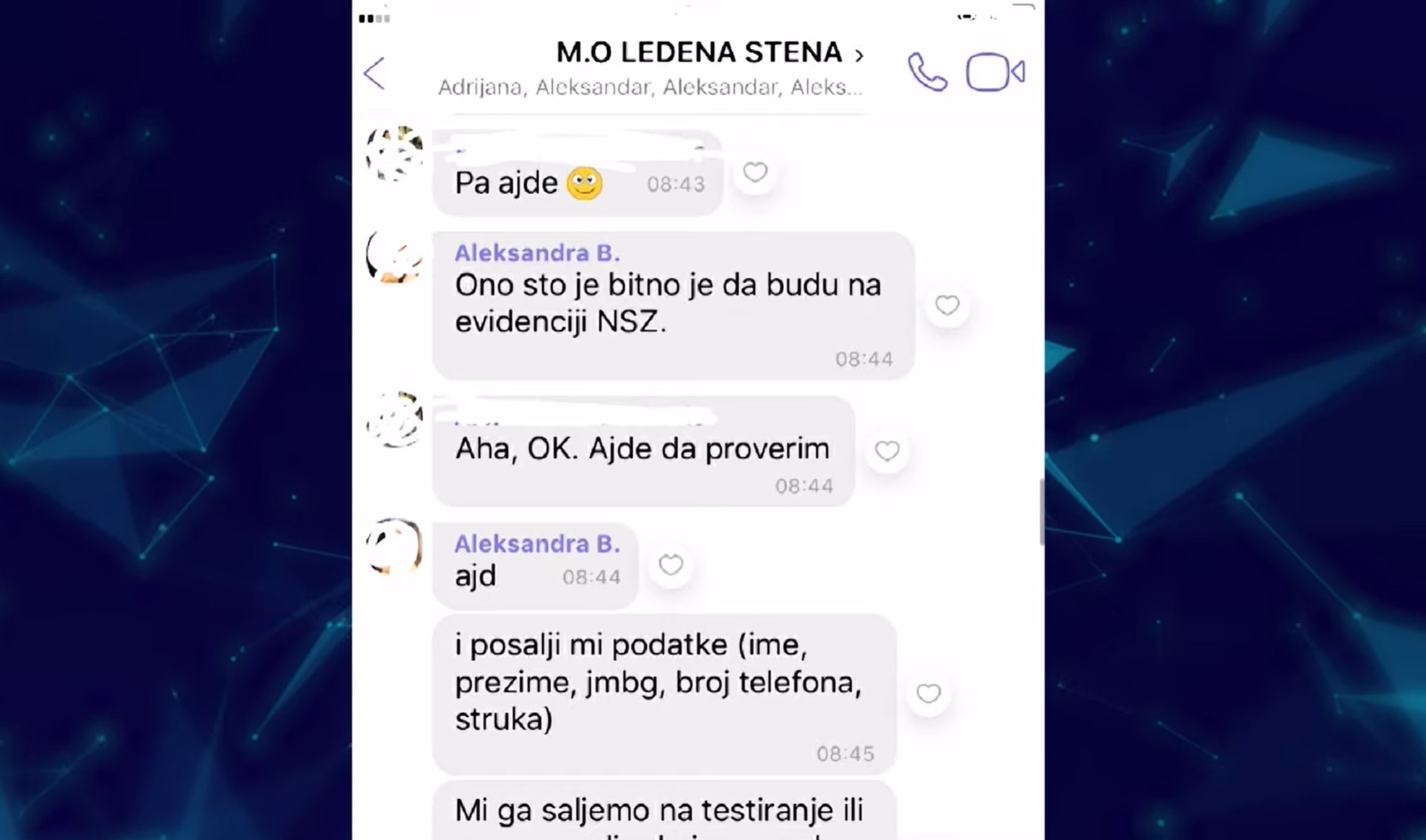 Među nama, PRILOZI:
Naslov: Do posla preko SNS viber grupe?  - PKG PARTIJSKO ZAPOŠLJAVANJE