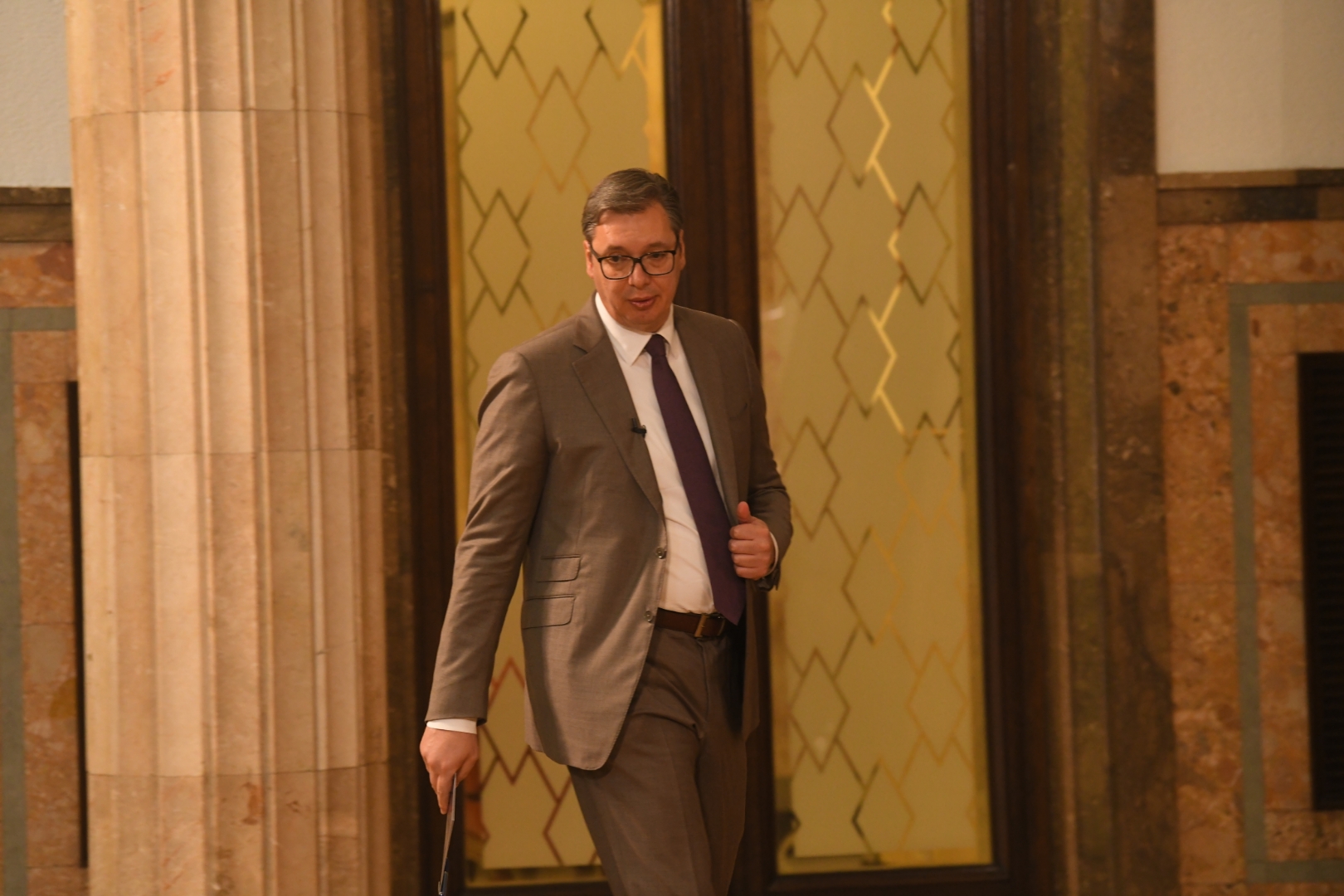 Beograd, 16.06.2021. Andrićev venac, Zgrada generalnog sekretarijata predsednika republike,  Aleksandar Vučić, obraćanje javnosti, konferencija za medije, konferencija za štampu, konferencija za novinare Foto: Nemanja Jovanović/Nova.rs