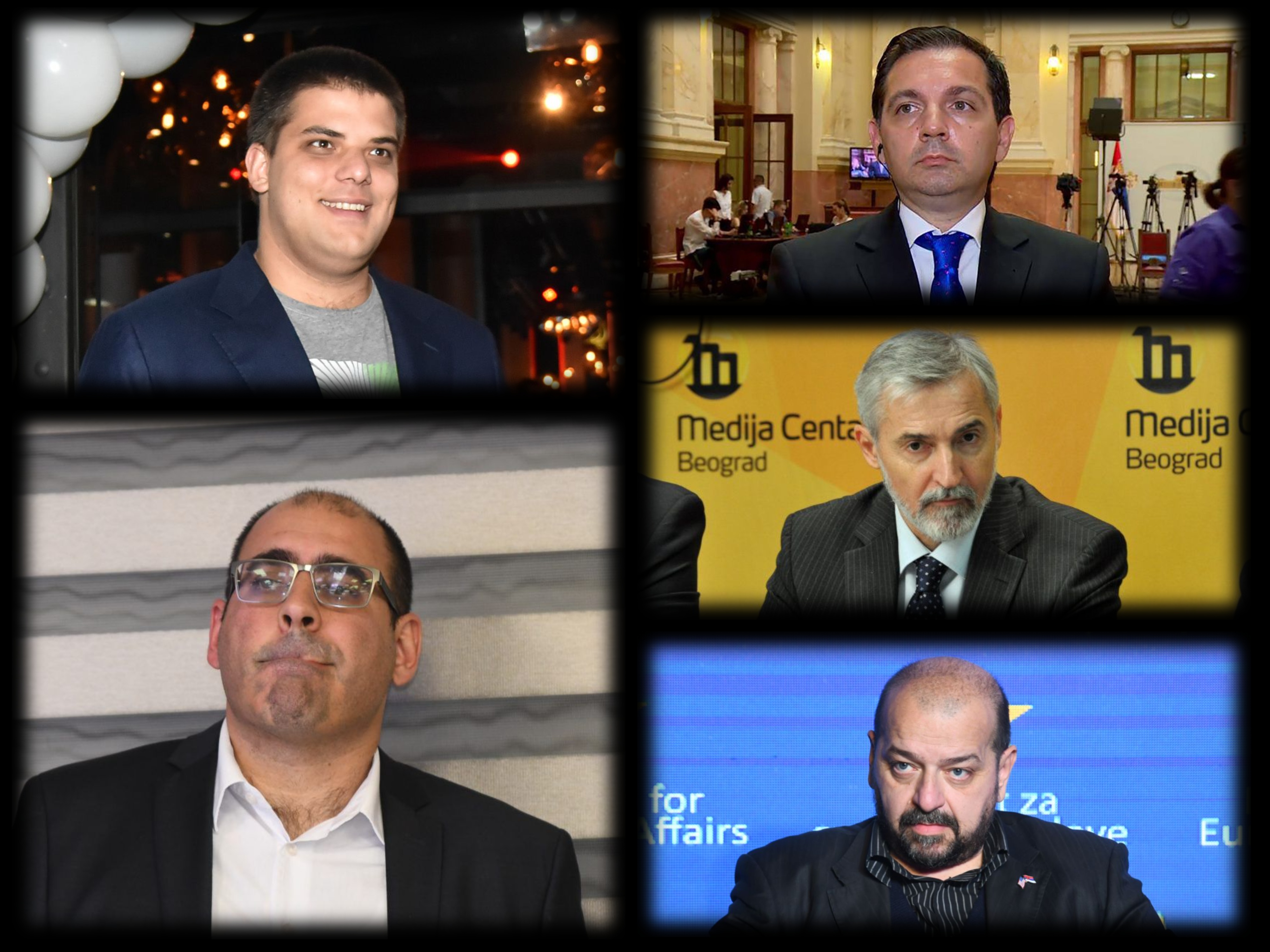 kombo Dragan Šormaz, Vladimir Marinković, Vladimir Đukanović, Meho Omerović i Aleksandar Šešelj kombo