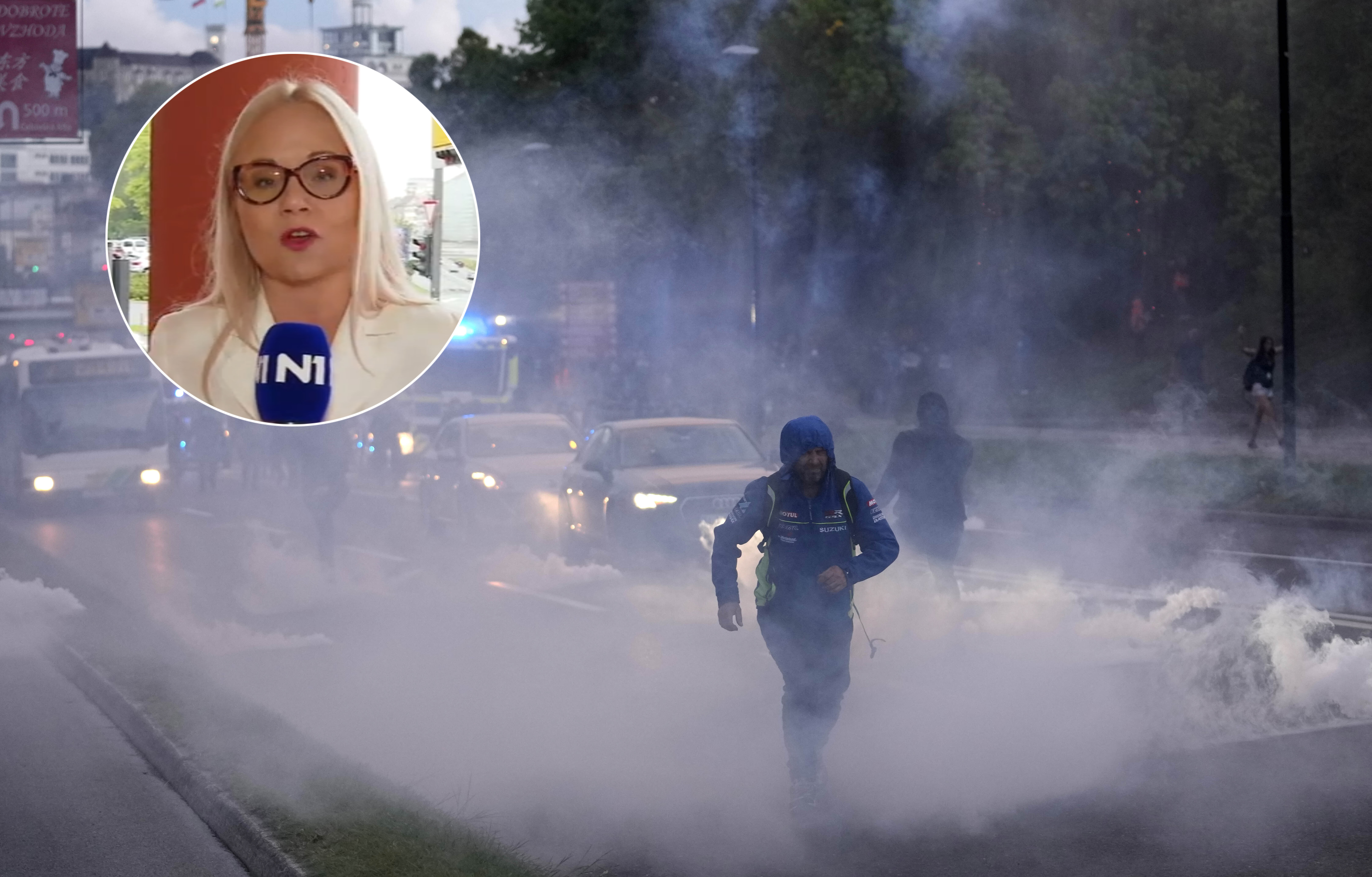 Virus Outbreak Slovenia Protest