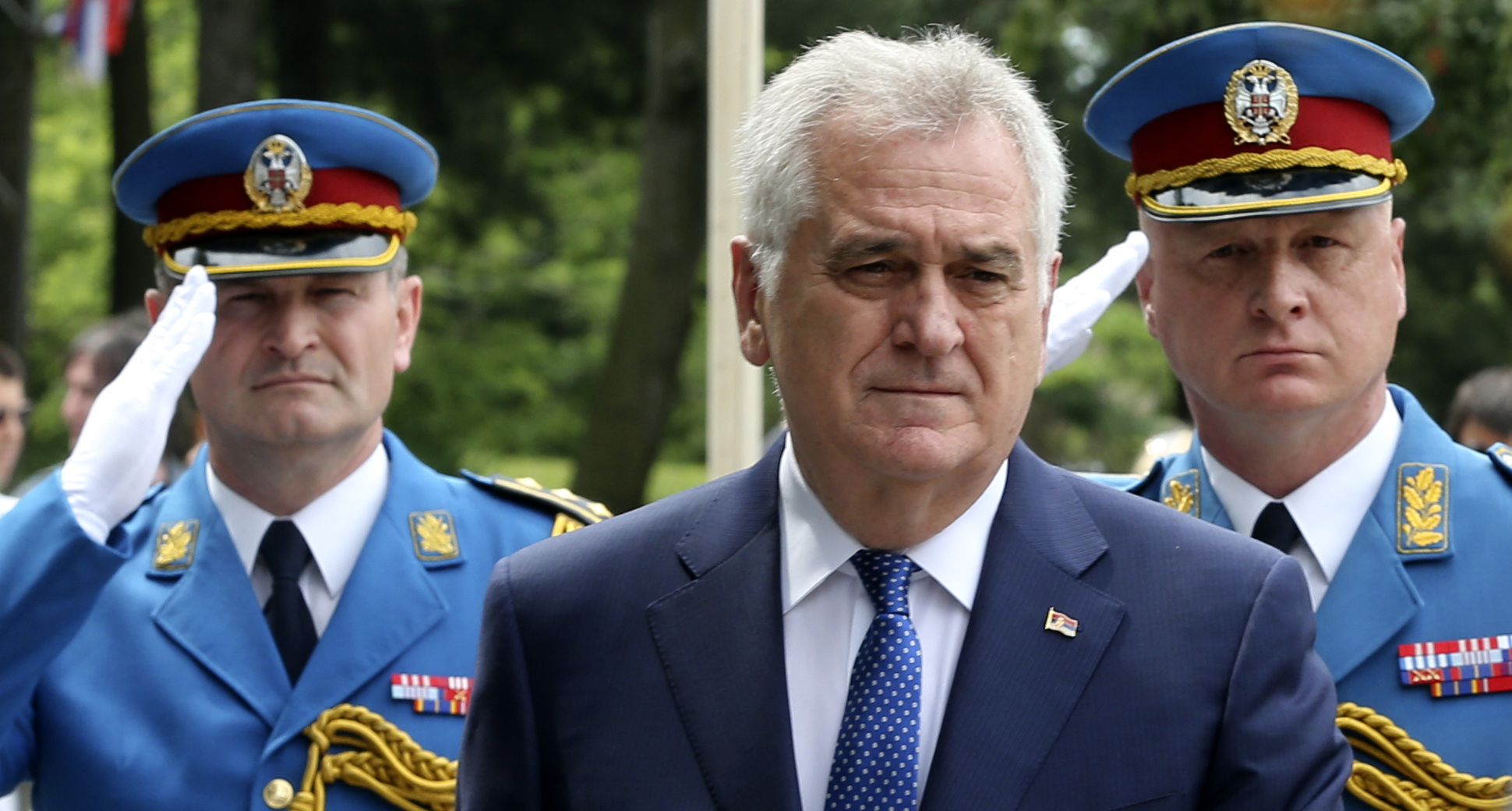 Serbian President Tomislav Nikolic attended Day of Serbian Army Guard