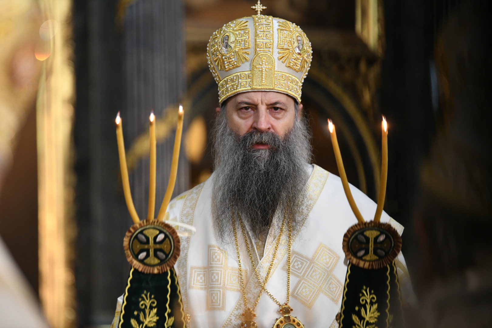 Beograd 19.02.2021. Saborna crkva, ustoličenje patrijarha, novi patrijarh, ceremonija, Porfirije