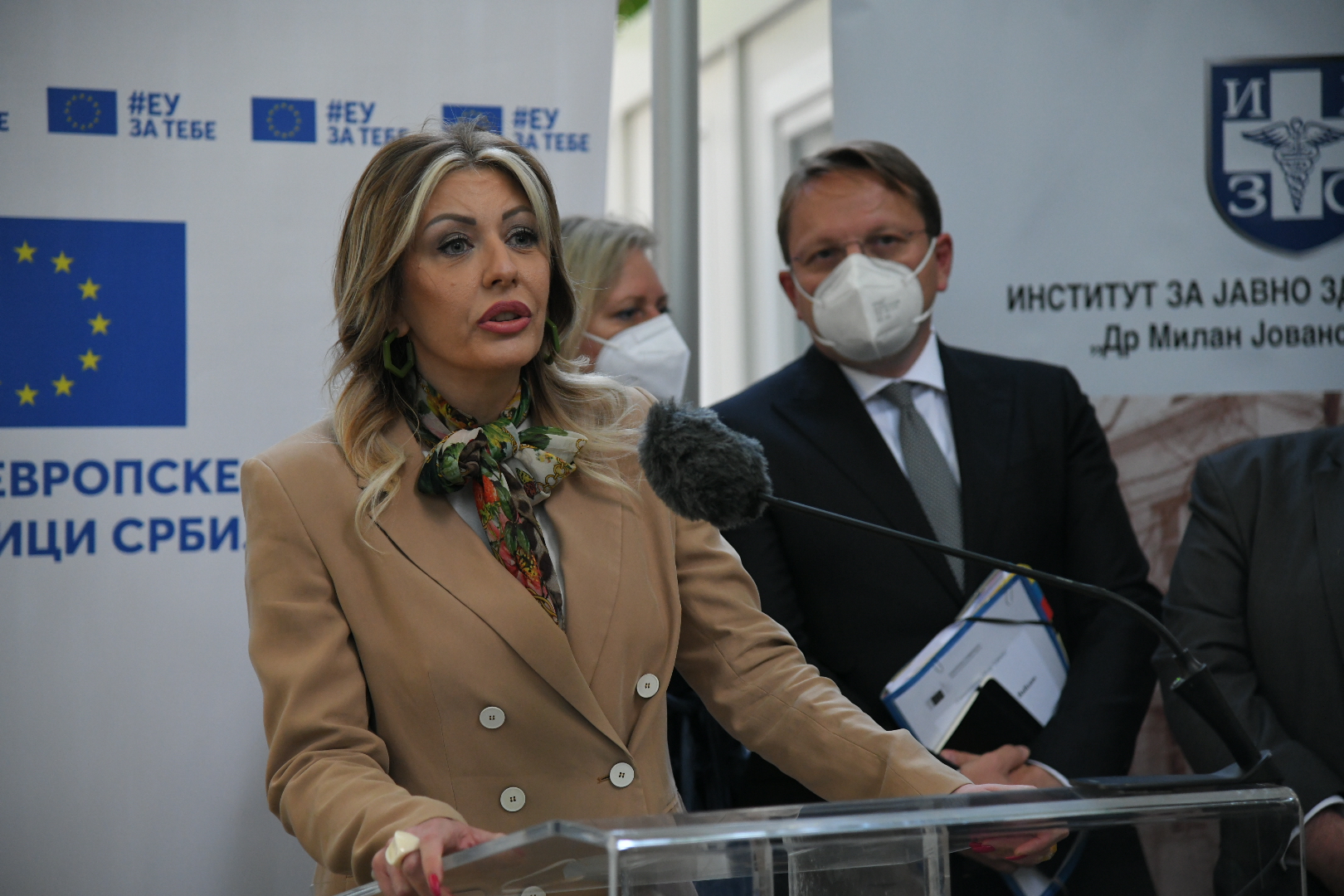 Beograd 03. maj 2021. Jadranka Joksimovic poseta Institutu za javno zdravlje Dr Milan Jovanović Batut Foto:Nemanja Jovanović/Nova.rs