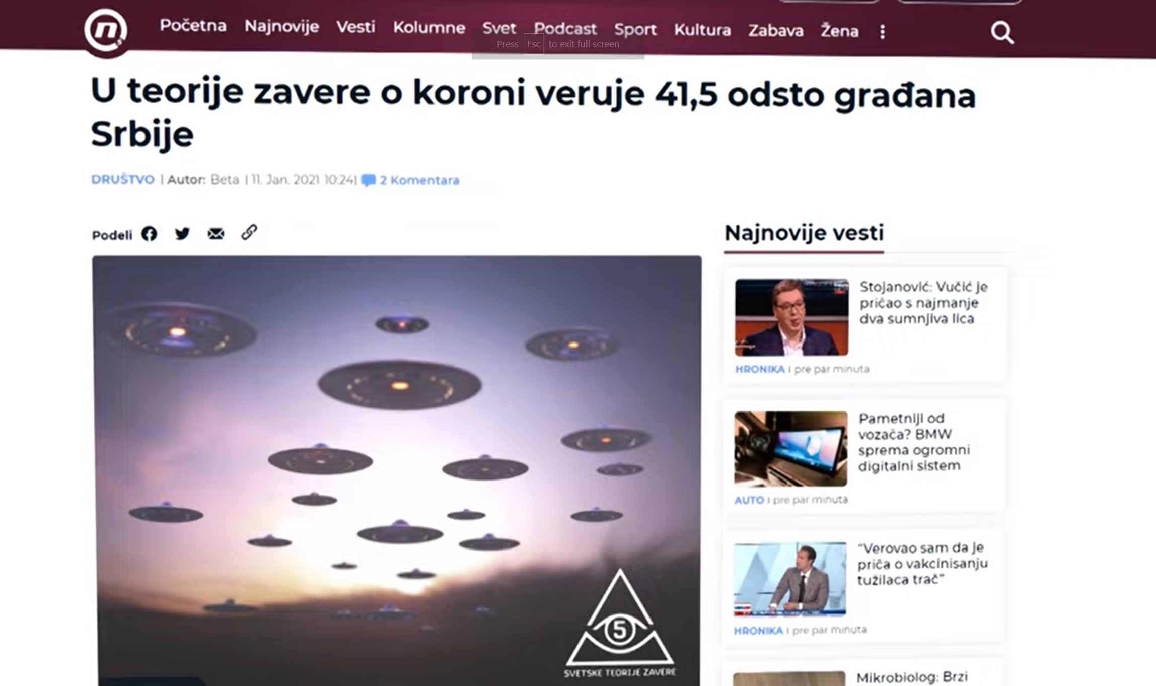 Medju Nama
Teorije zavere vs vakcinacija