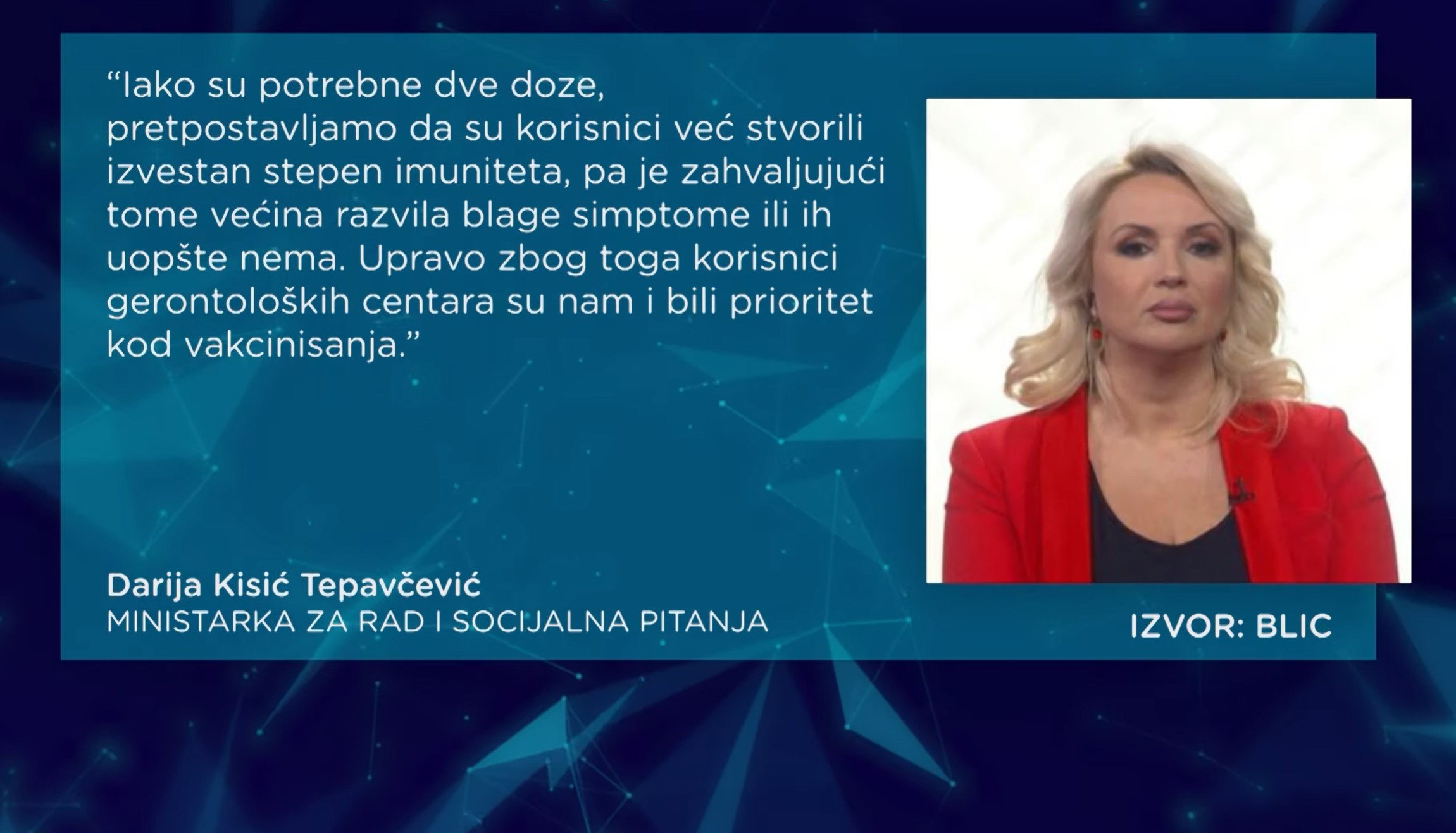 Medju Nama
Korona u staračkom domu u Šapcu