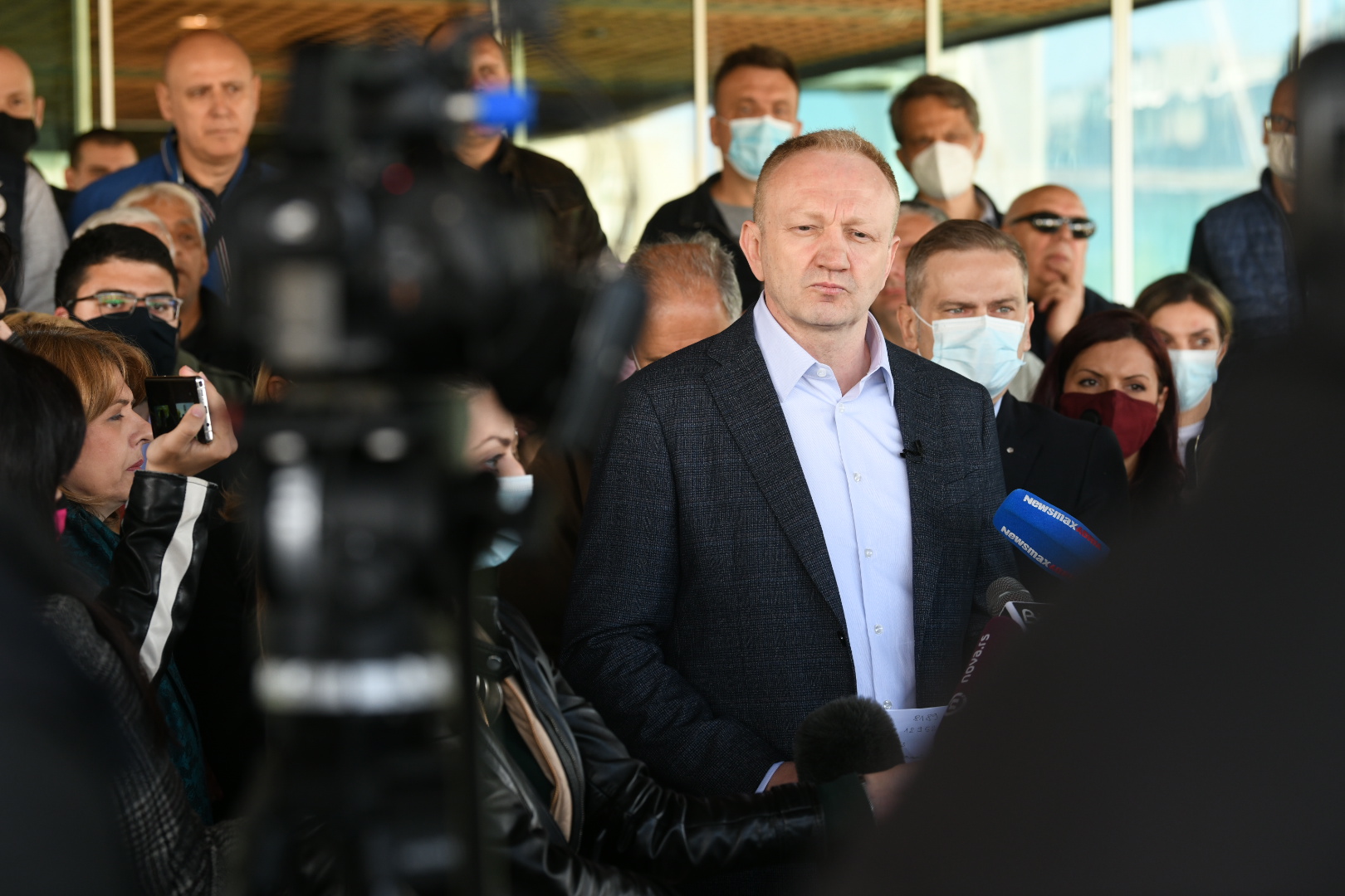 Beograd, 29.04.2021. Povodom sednice Skupštine grada, predsednik Stranke slobode i pravde Dragan Đilas, Sava centar, konferencija za novinare, KZŠ Foto: Vesna Lalić/Nova.rs