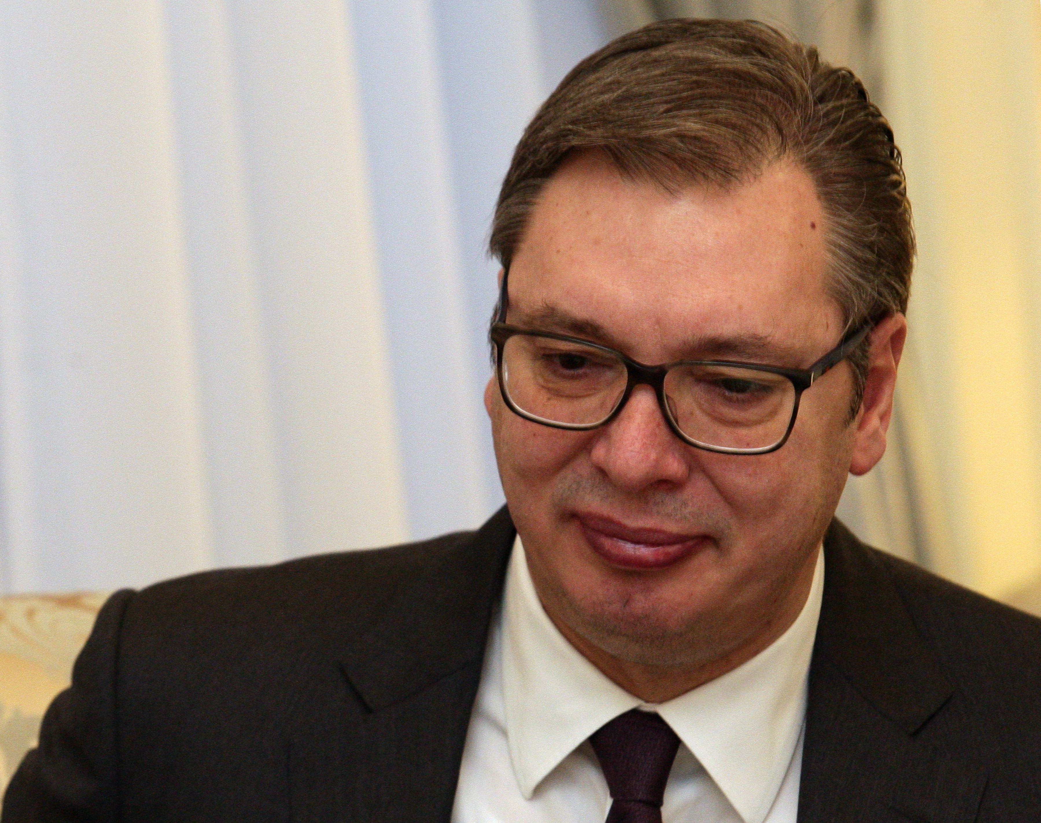 Beograd, 14. januara 2021.- Predsednik Srbije Aleksandar Vucic primio je danas u oprostajnu posetu ambasadora Republike Argentine Estanislaoa Zavelsa. FOTO TANJUG/ SAVA RADOVANOVIC/ nr