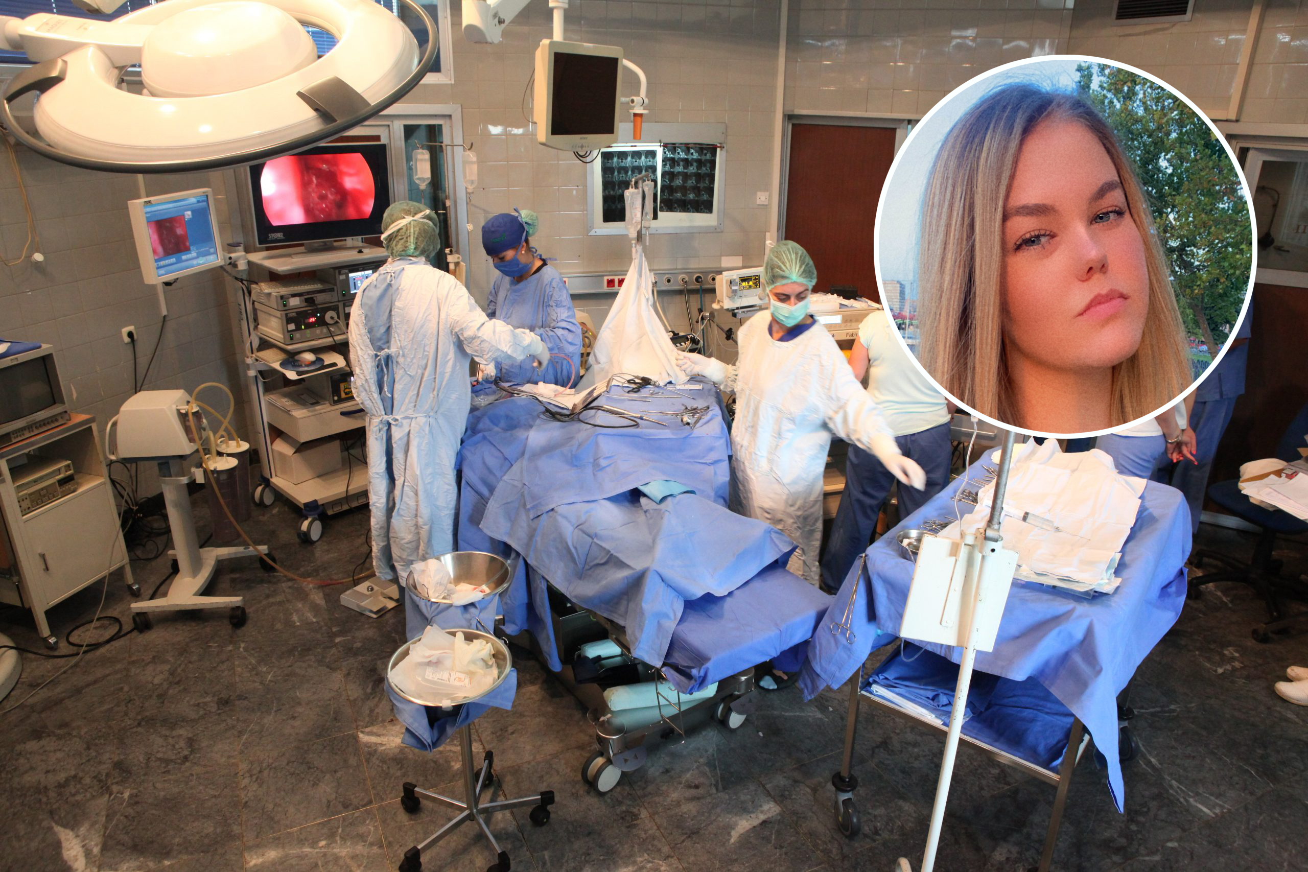 Operacija, operaciona sala, Ljubica Mamula, kombo Foto: Zoran Lončarević/Privatna arhiva