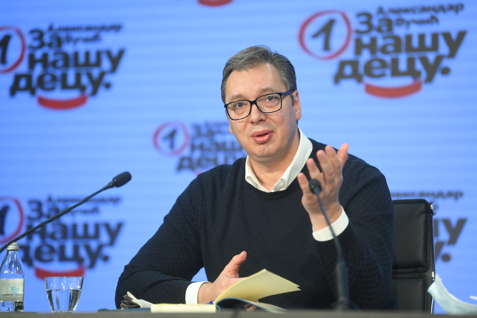 Beograd 05. maj 2021. Sednica Predsednistva Srpske napredne stranke SNS, konferencija nakon odrzane sednice Foto:Nemanja Jovanović/Nova.rs