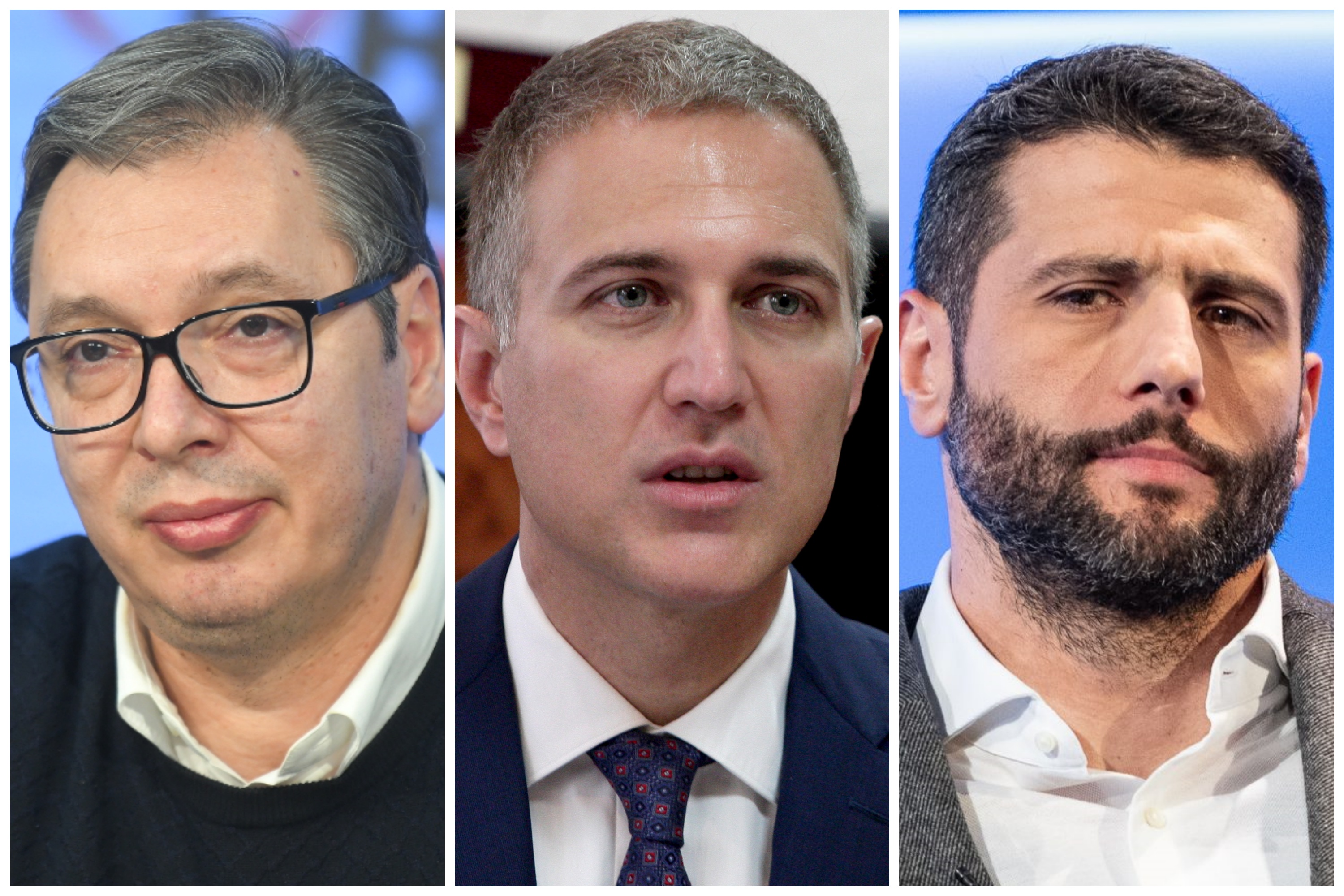 Aleksandar Vučić, Nebojša Stefanović, Aleksandar Šapić. Foto: Tanjug, Nova S, Nova.rs