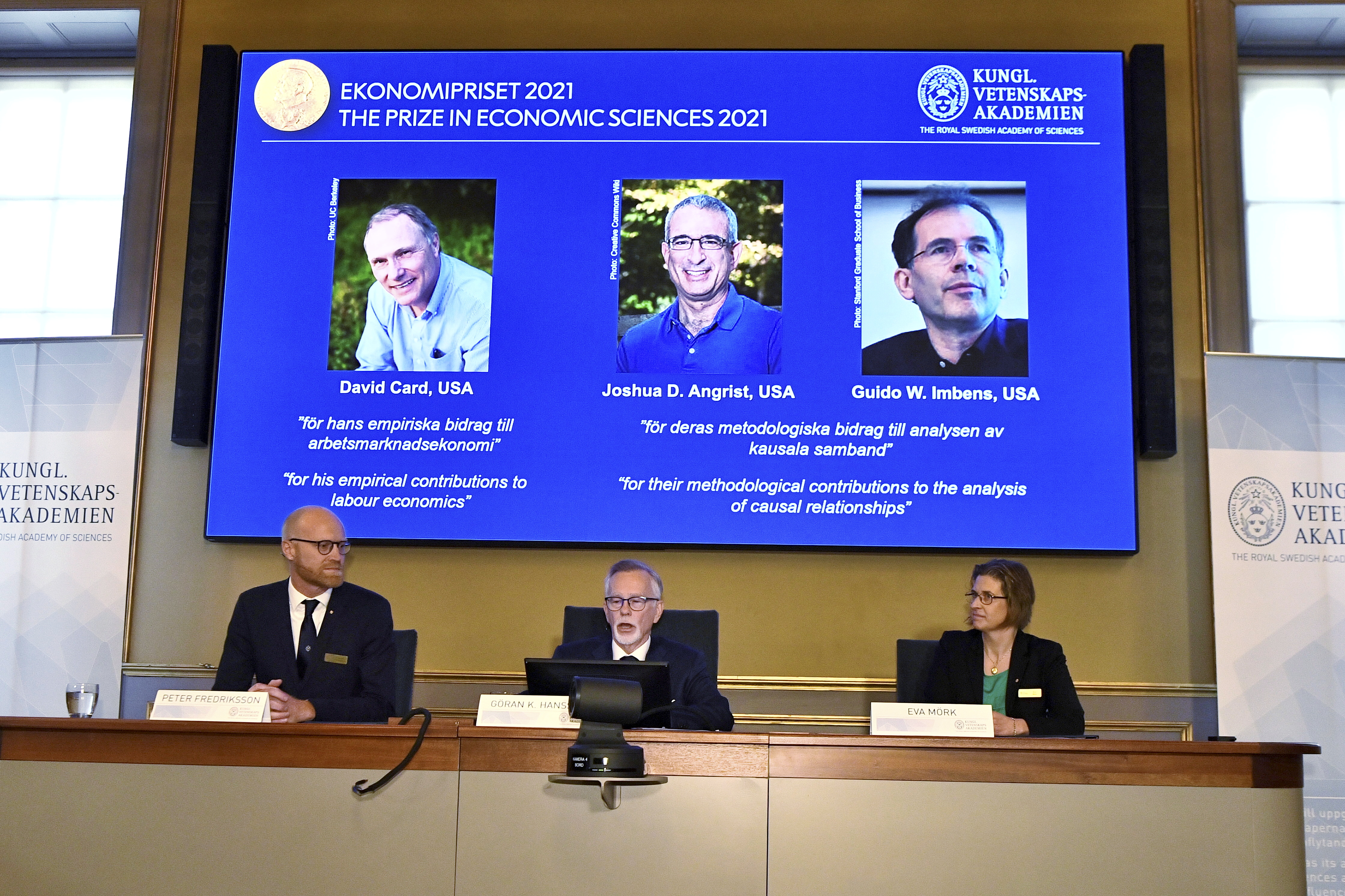 Sveriges Riksbank Prize in Economic Sciences in Memory of Alfred Nobel 2021