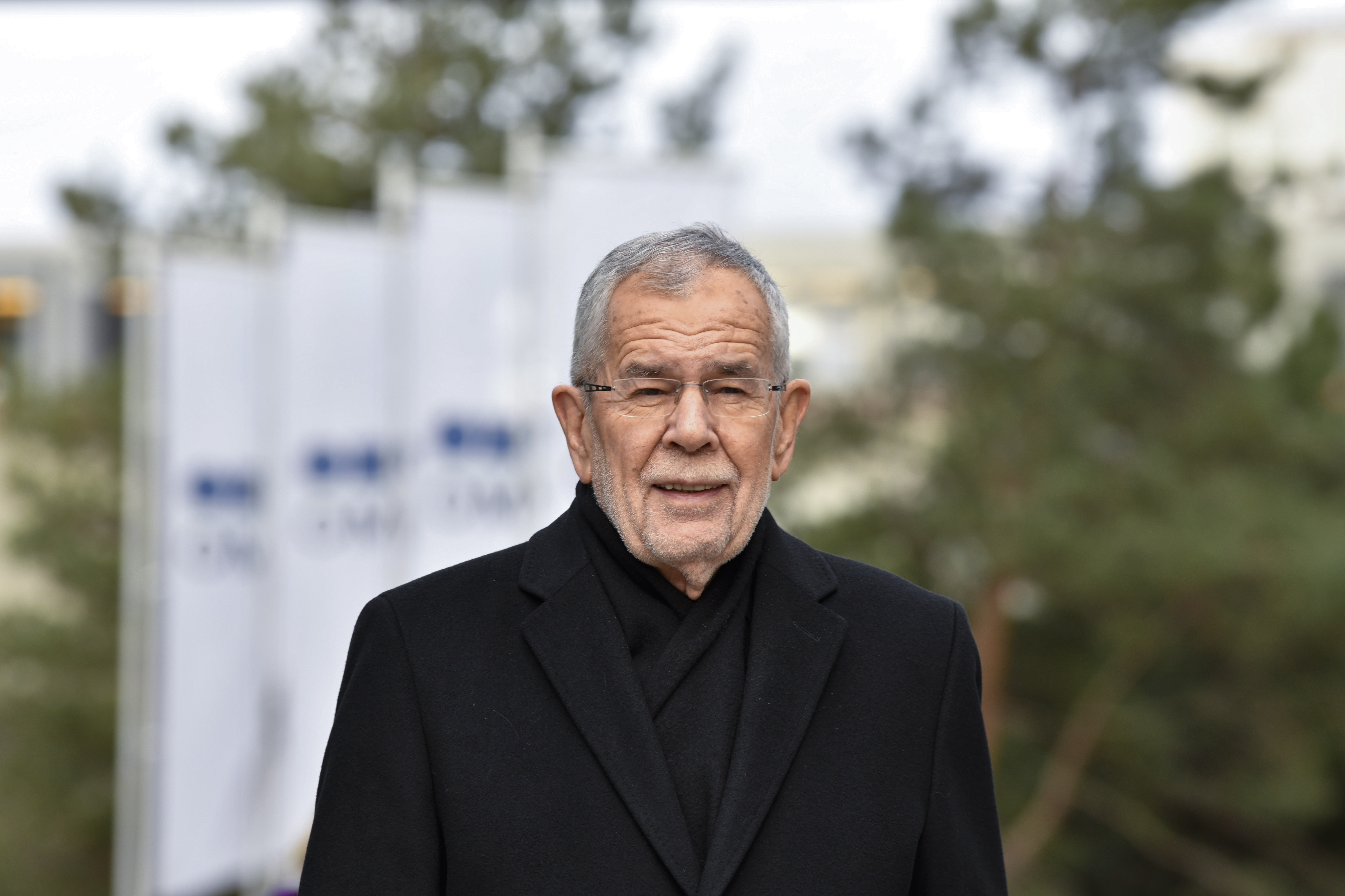 epa08179203 Austrian Federal President, Alexander Van der Bellen visits the car-free urban development project 'Viertel Zwei', in Vienna, Austria, 30 January 2020. Sommaruga is on an official visit to Vienna.  EPA-EFE/DANIEL NOVOTNY