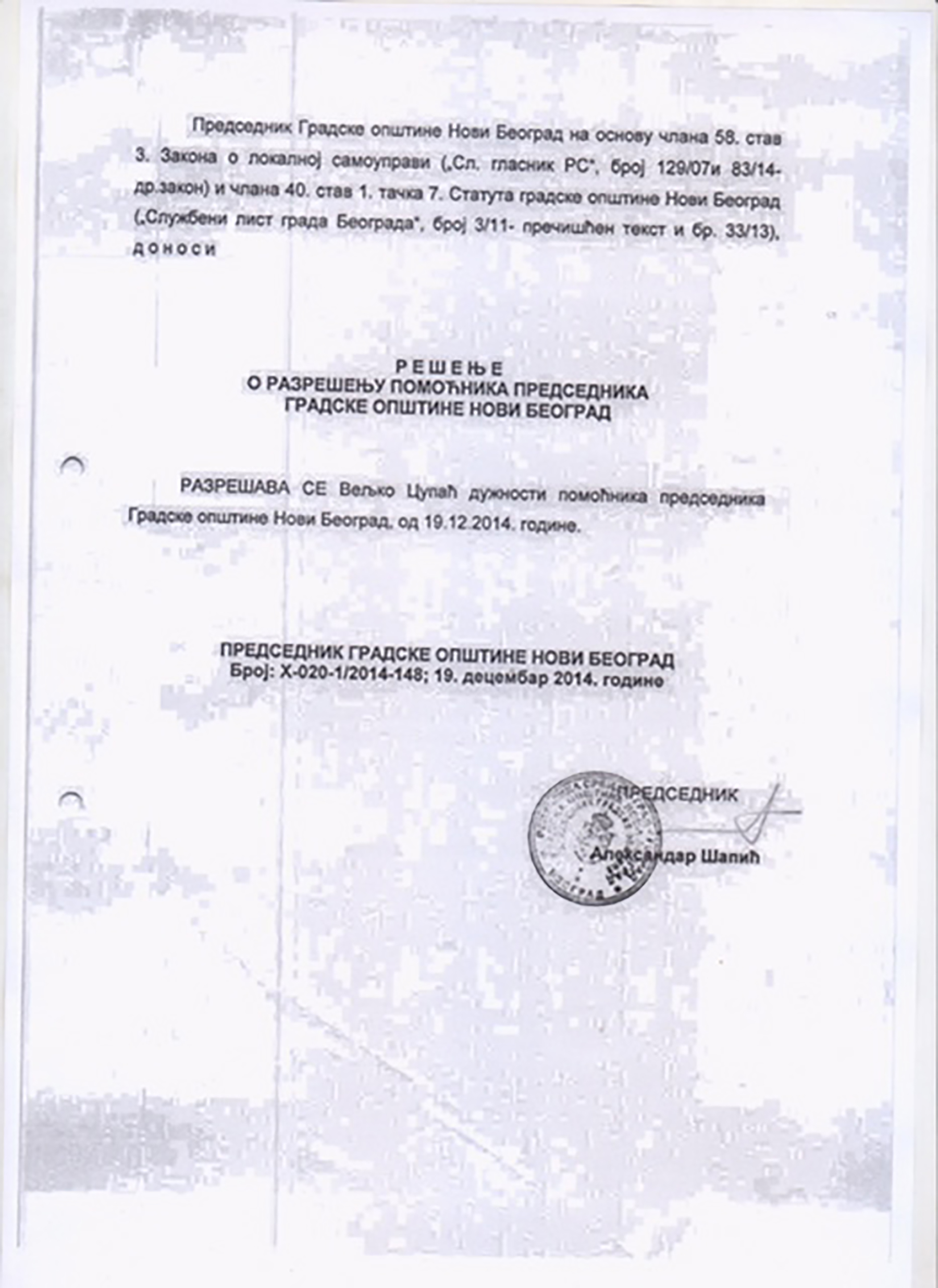 Aleksandar Sapic dokumentacija