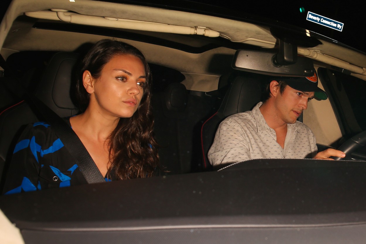 Ashton Kutcher and Mila Kunis celebrate her birthday at Toca Madera